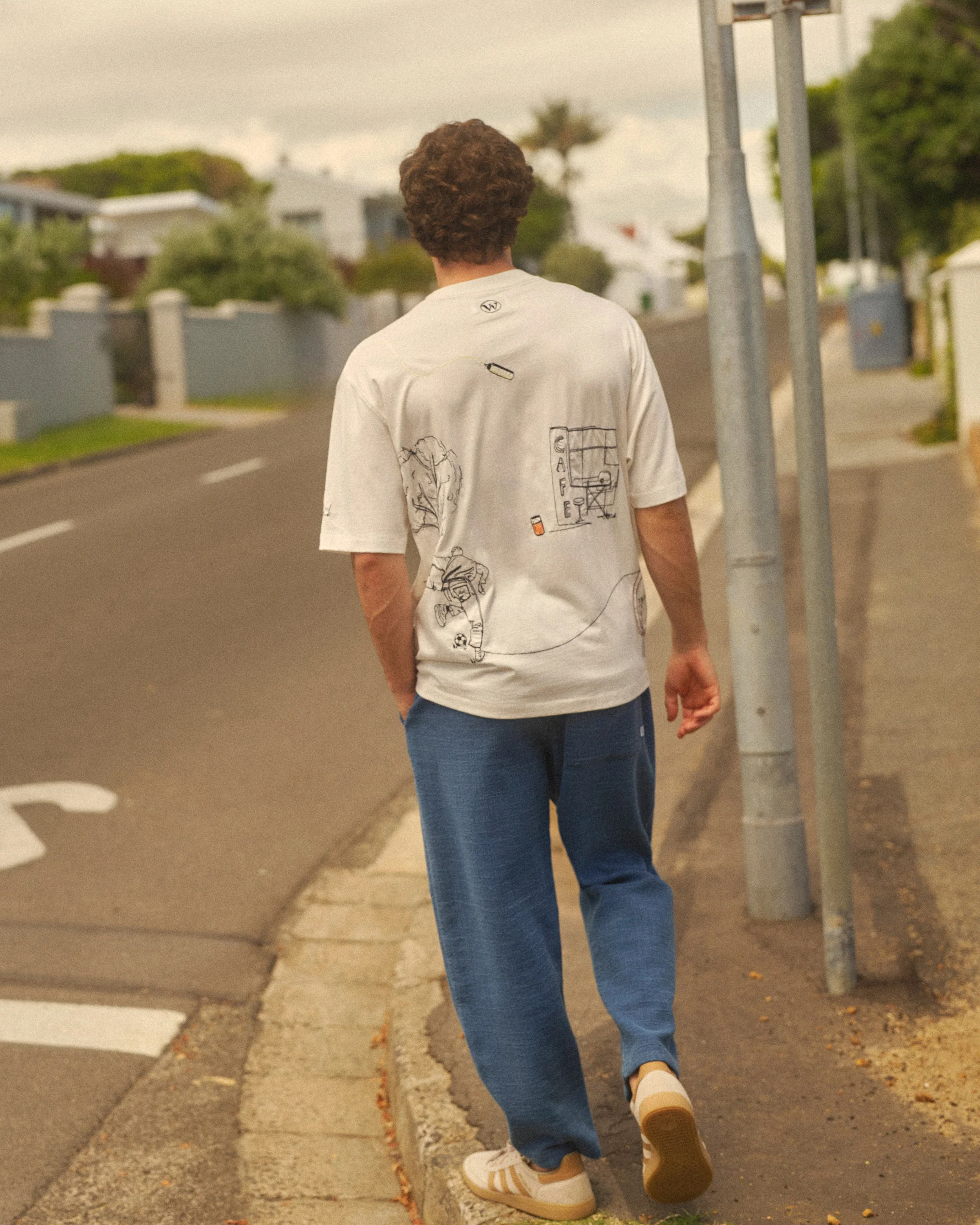 Milton - Off White Organic Cotton London Graphic T-Shirt - Image 3