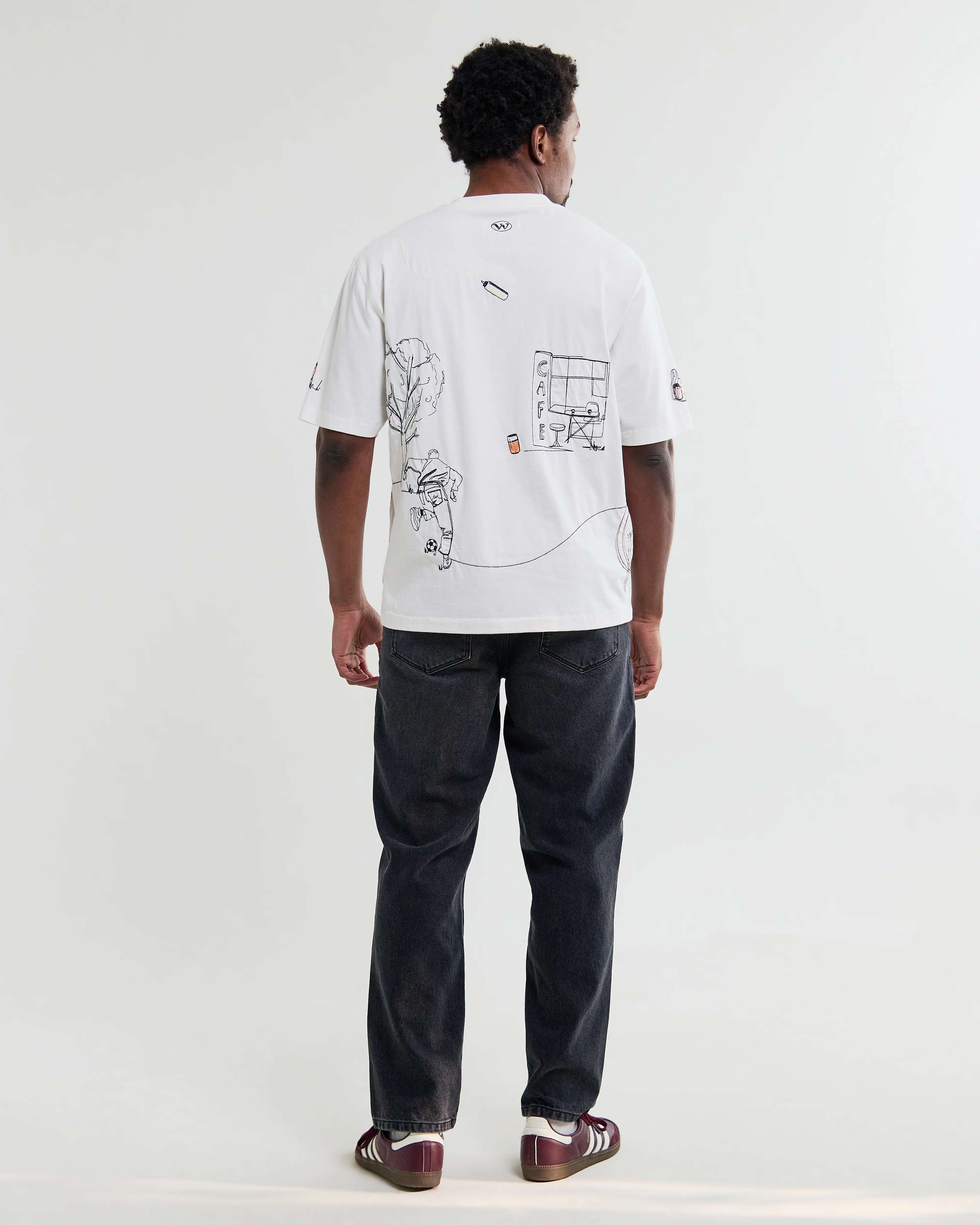 Milton - Off White Organic Cotton London Graphic T-Shirt - Image 4