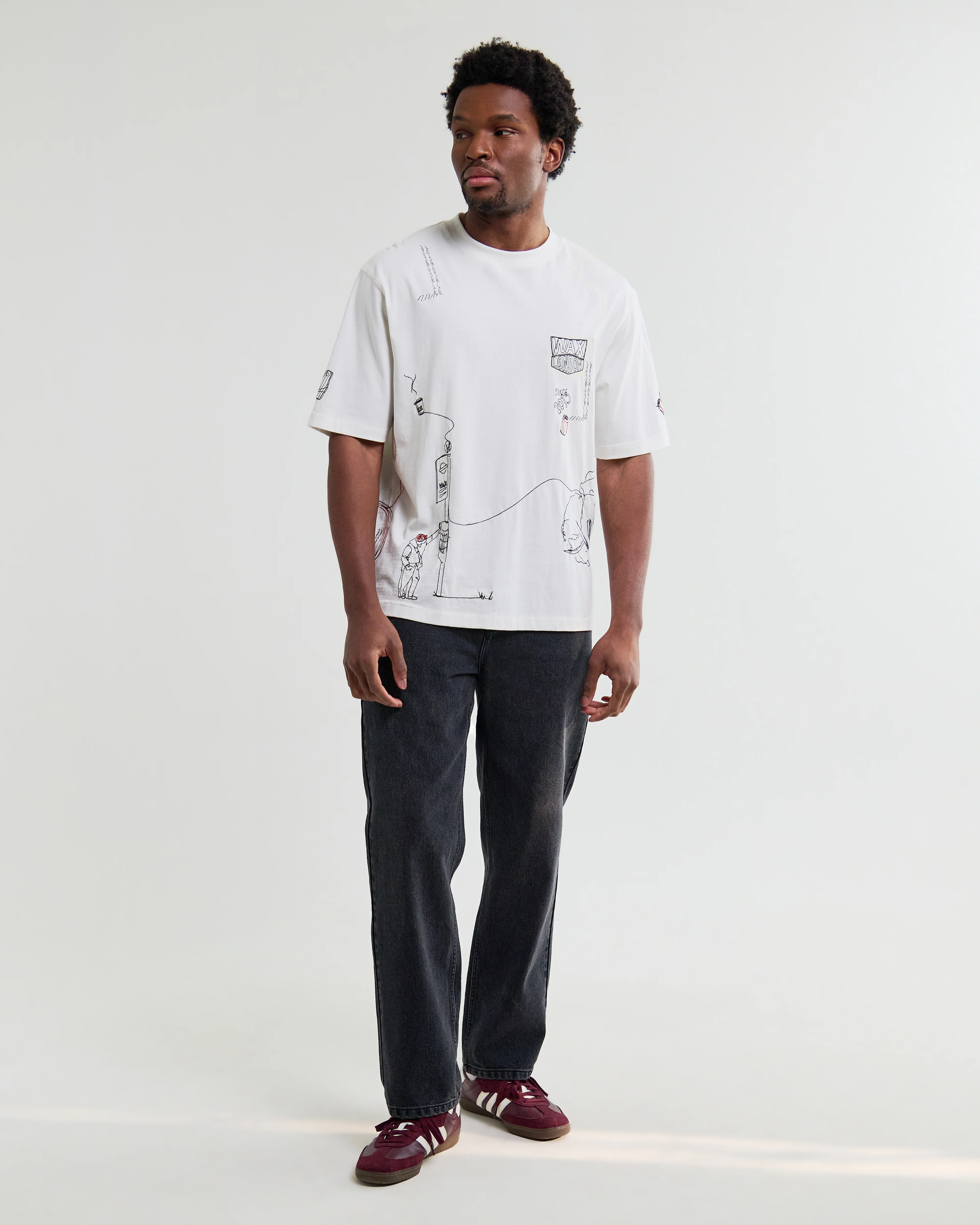 Milton - Off White Organic Cotton London Graphic T-Shirt - Image 6