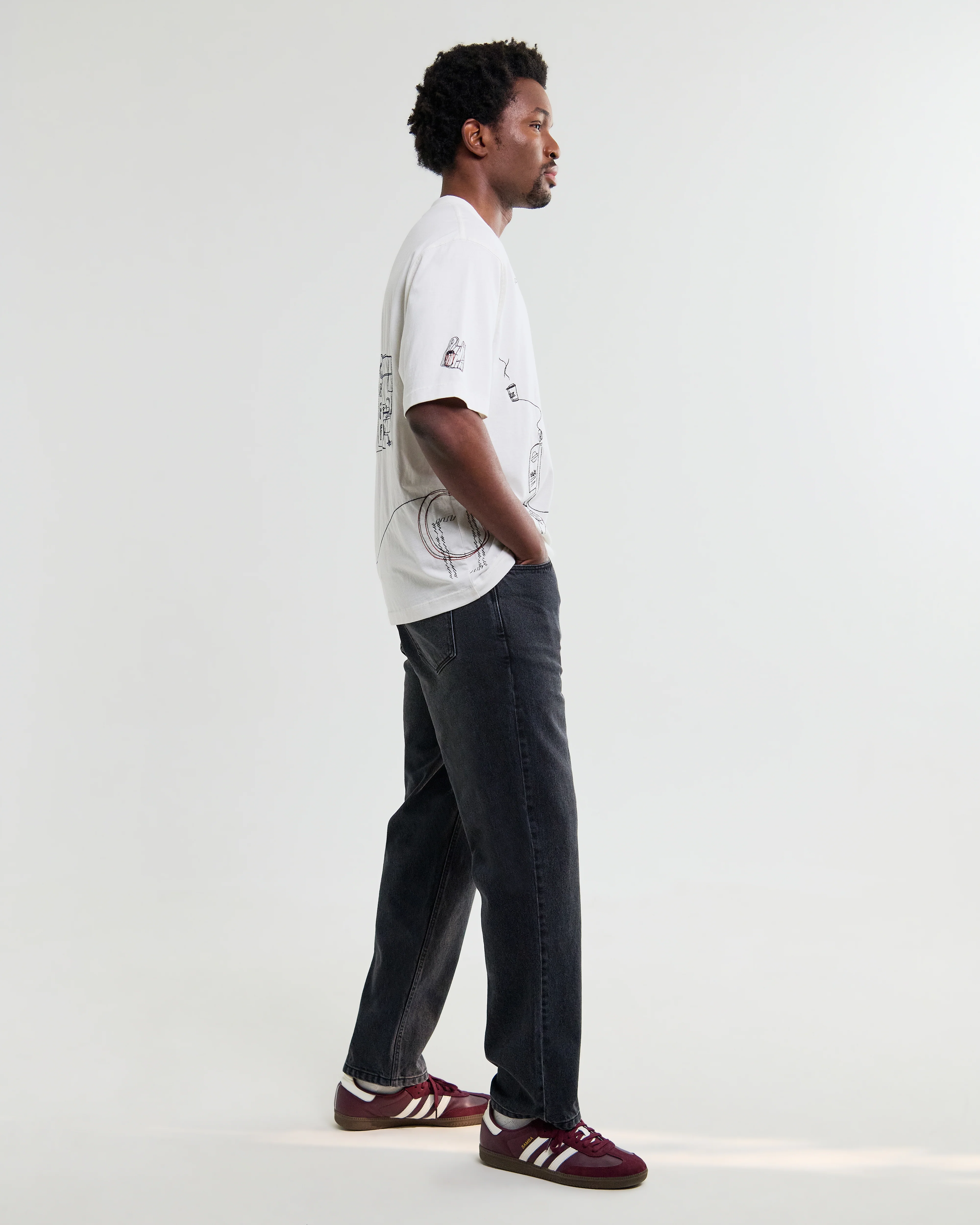 Milton - Off White Organic Cotton London Graphic T-Shirt - Image 7