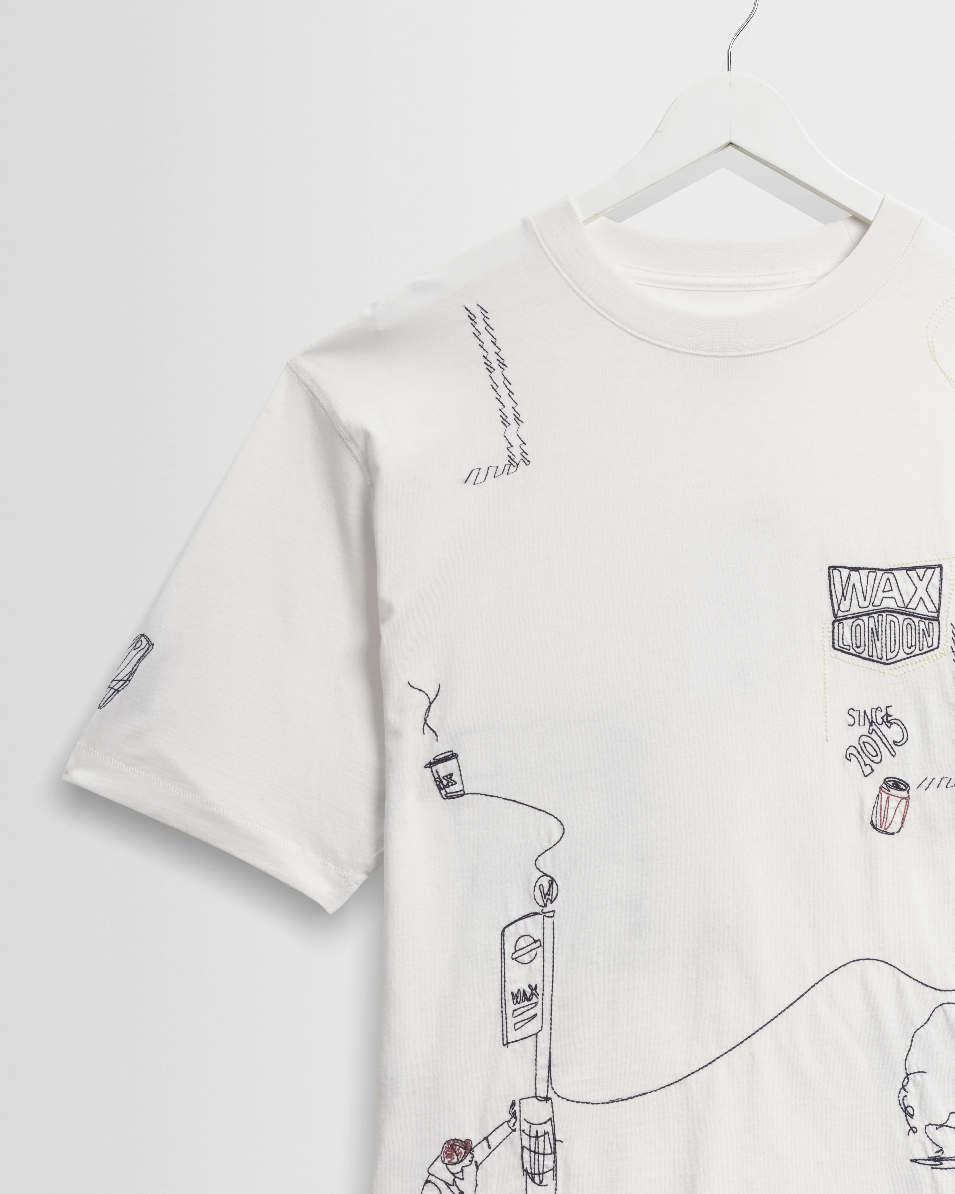 Milton - Off White Organic Cotton London Graphic T-Shirt - Image 8