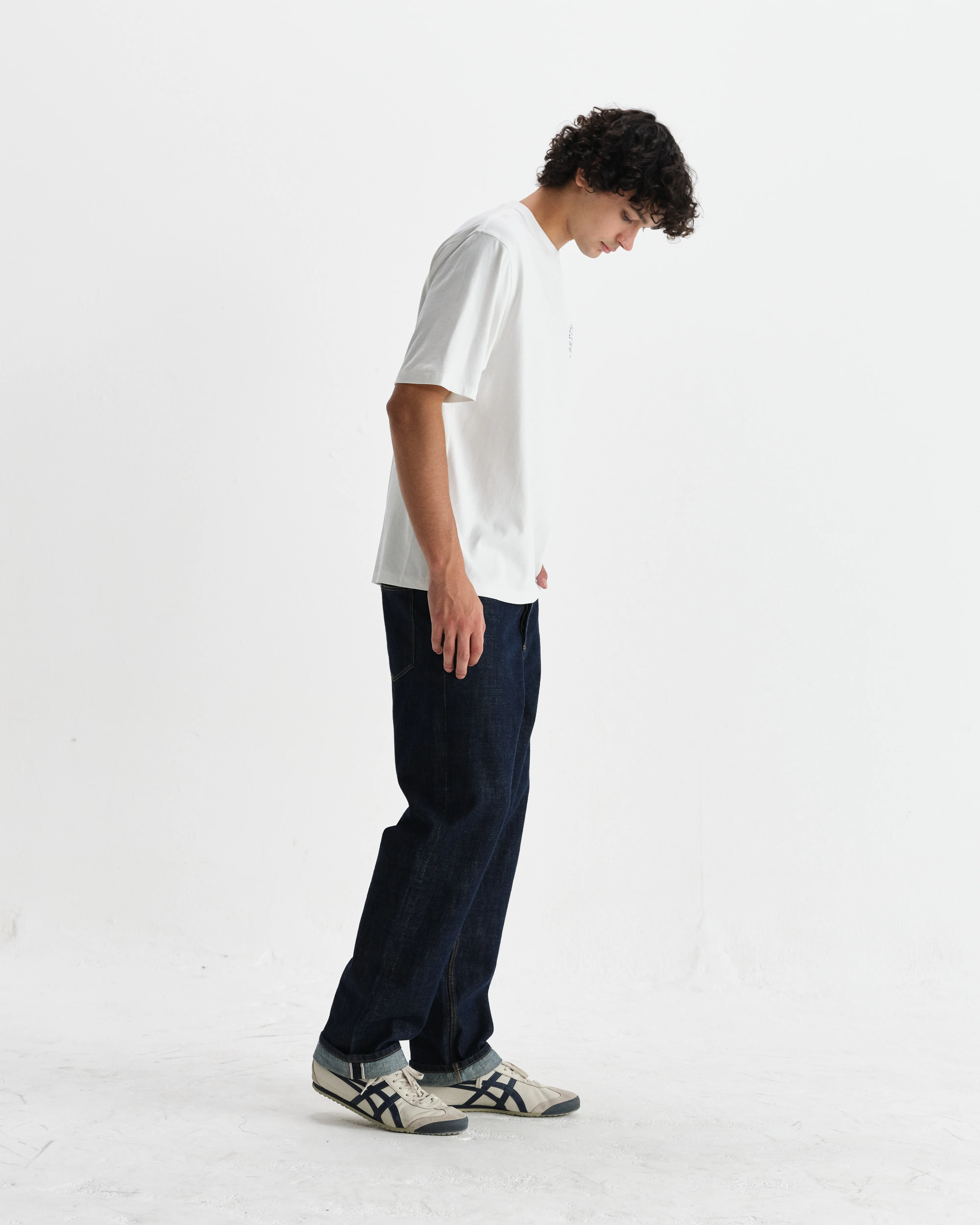 Milton - Off White Stacked Text Graphic Organic Cotton T-Shirt - Image 6