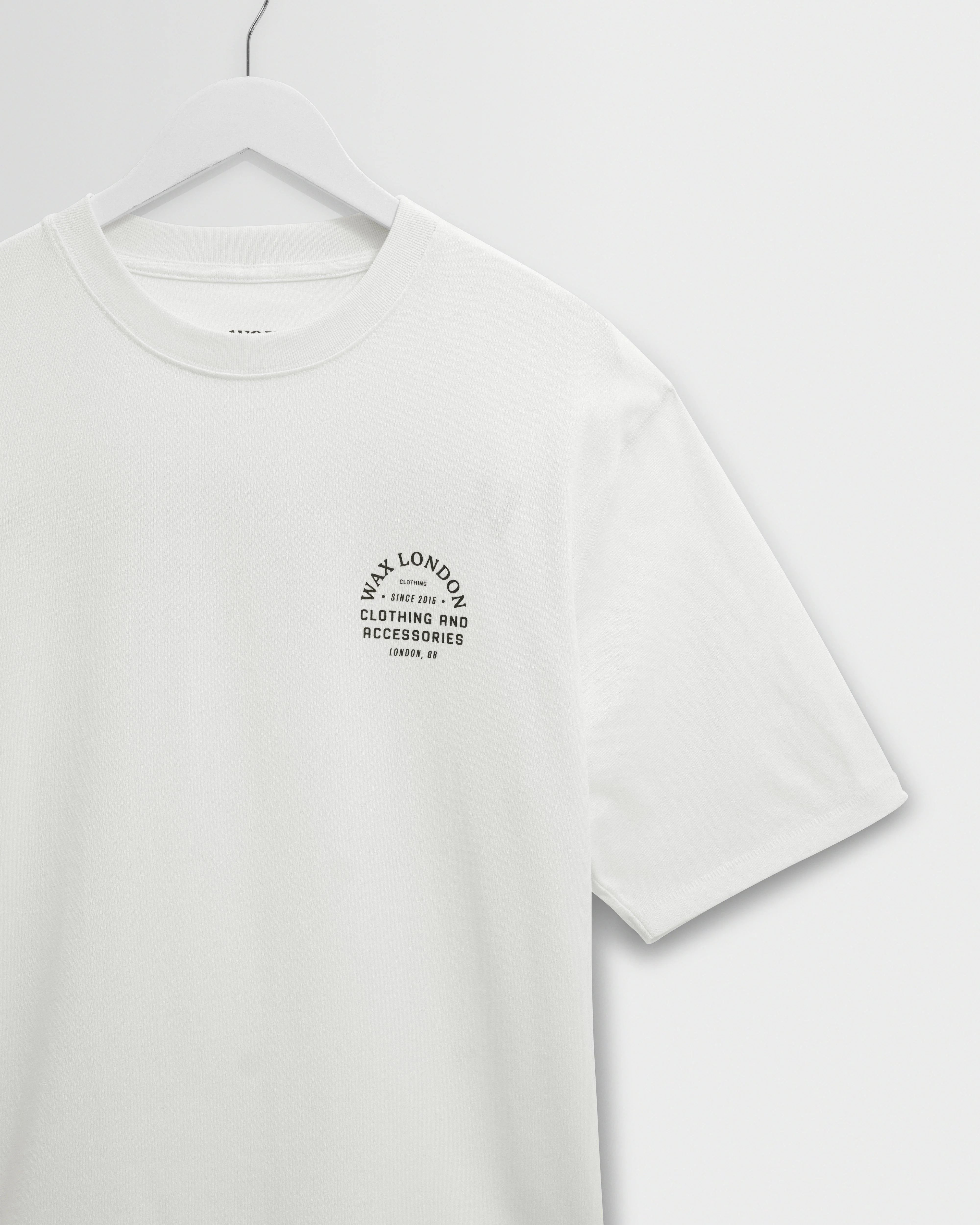 Milton - Off White Stacked Text Graphic Organic Cotton T-Shirt - Image 8