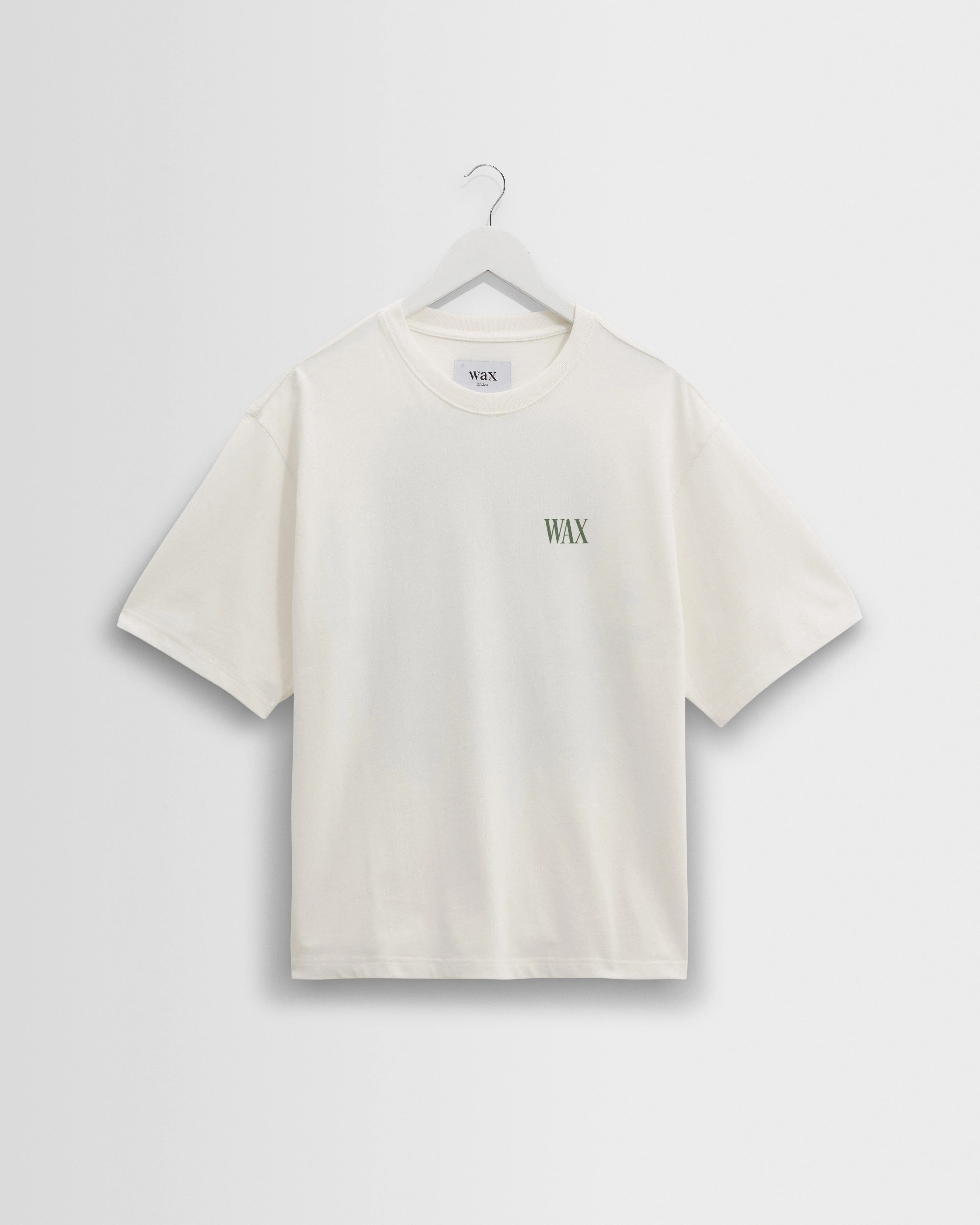 Milton - White And Green Botanical Graphic Cotton T-Shirt - Image 7