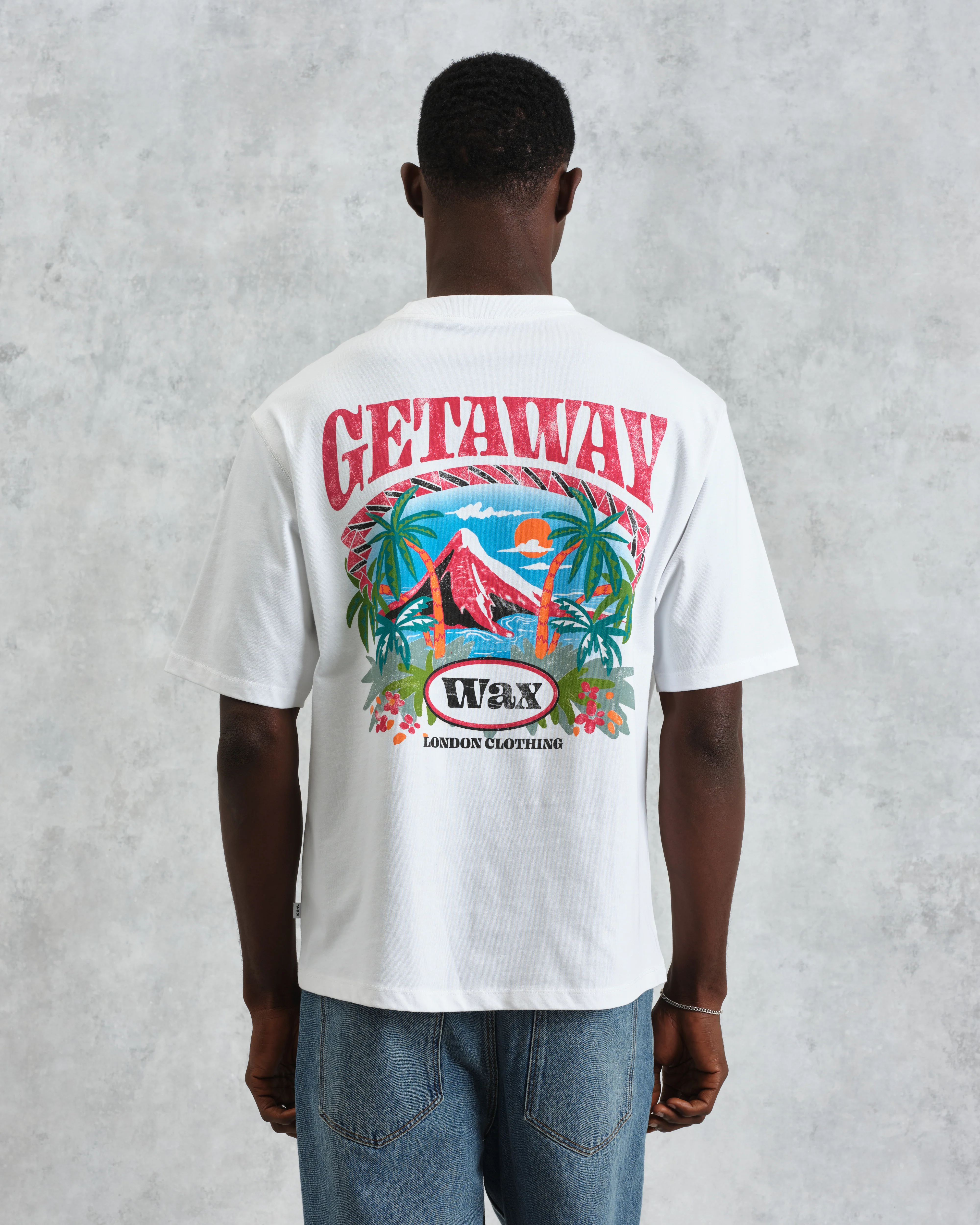 Milton - White Getaway Graphic Cotton T-Shirt - Image 2