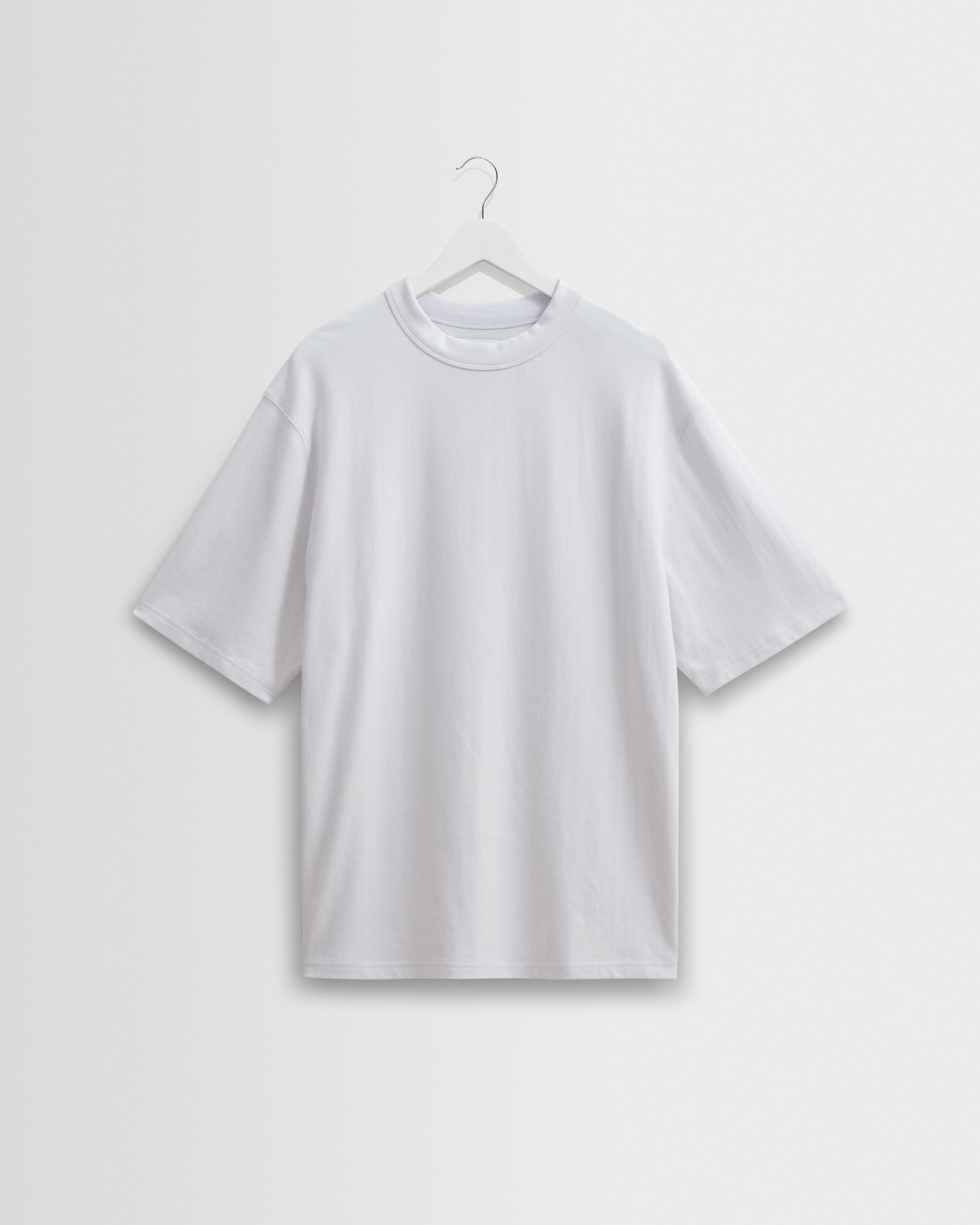 Milton - White Organic Compact Cotton T-Shirt