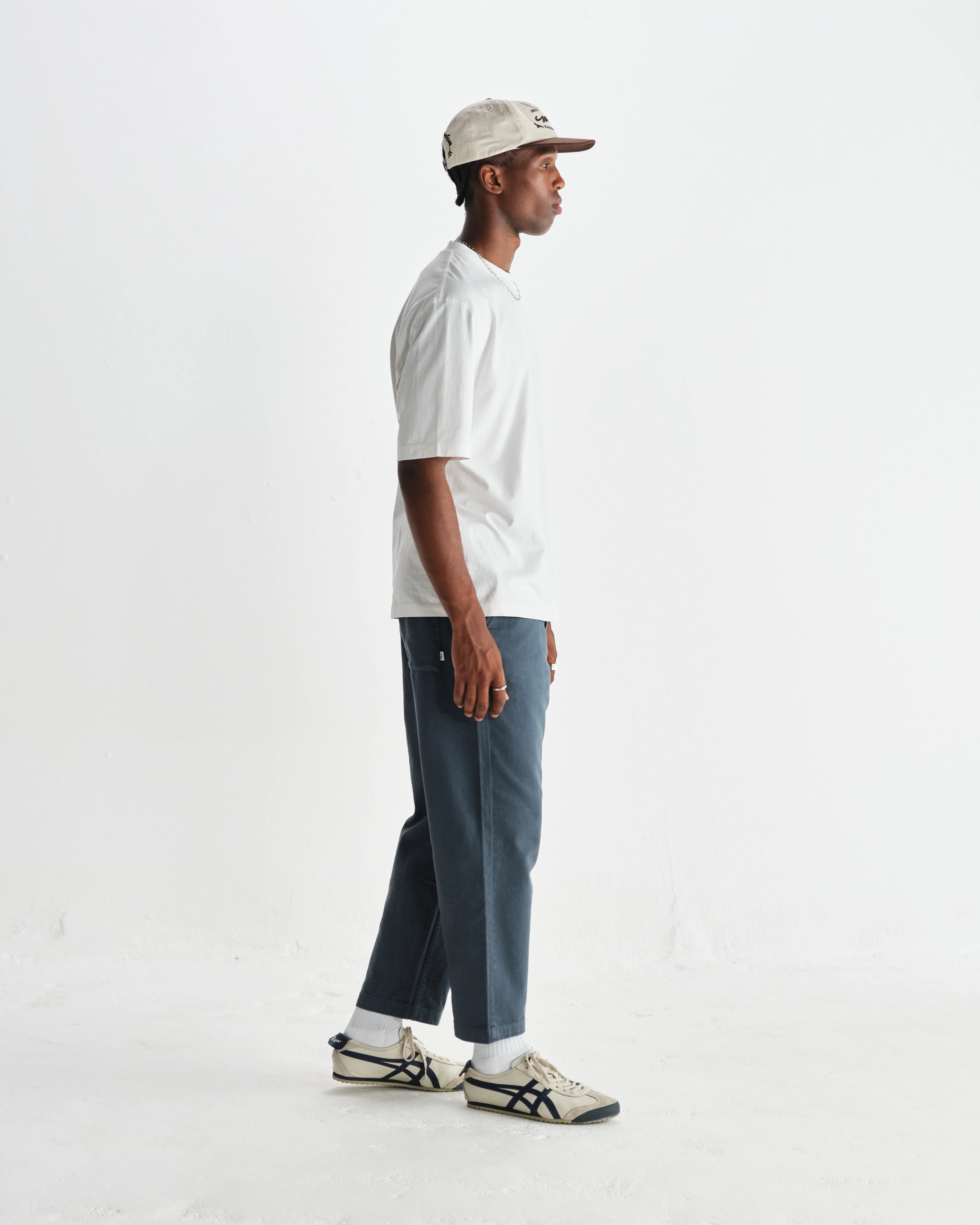 Milton - White Organic Compact Cotton T-Shirt - Image 5
