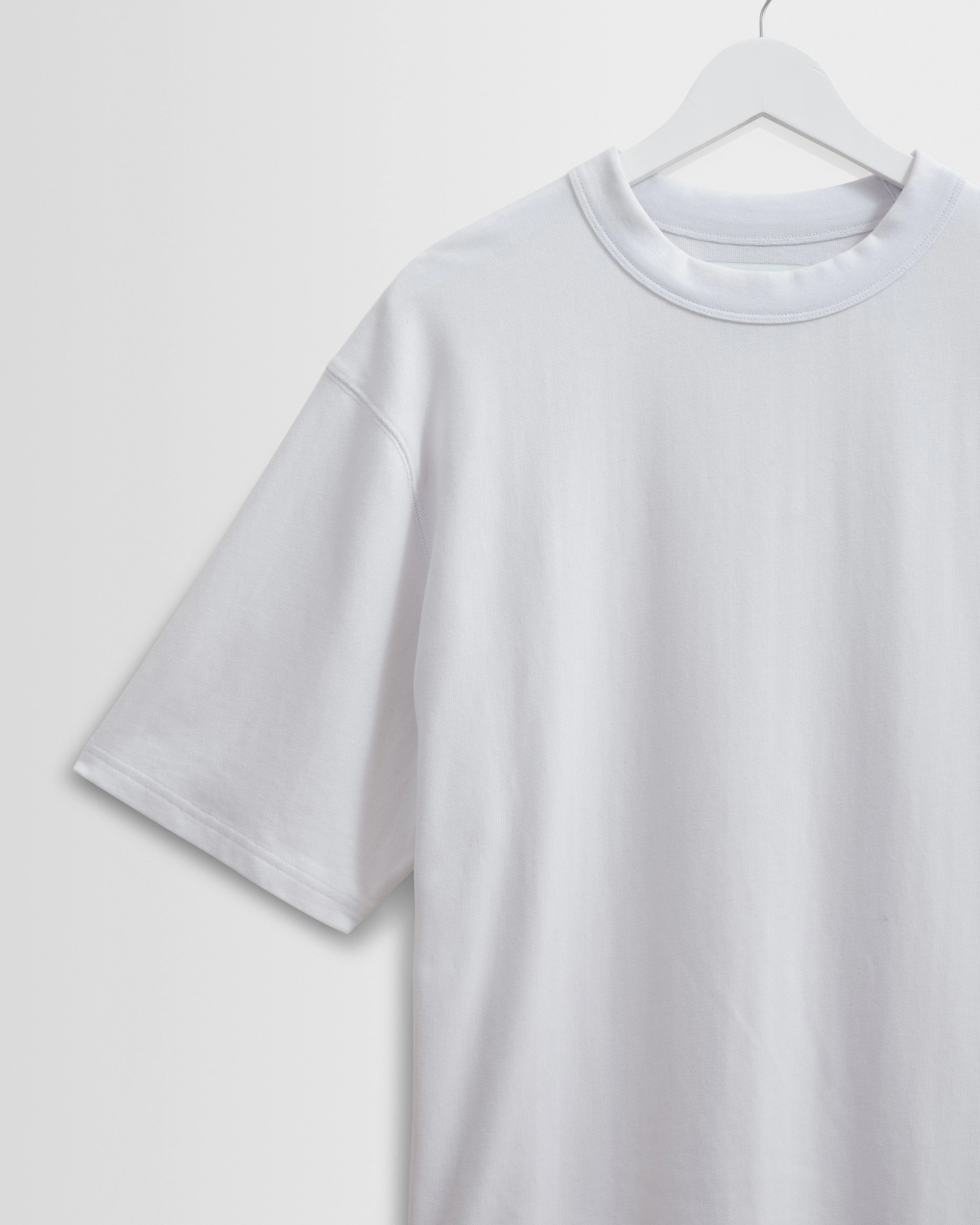 Milton - White Organic Compact Cotton T-Shirt - Image 7