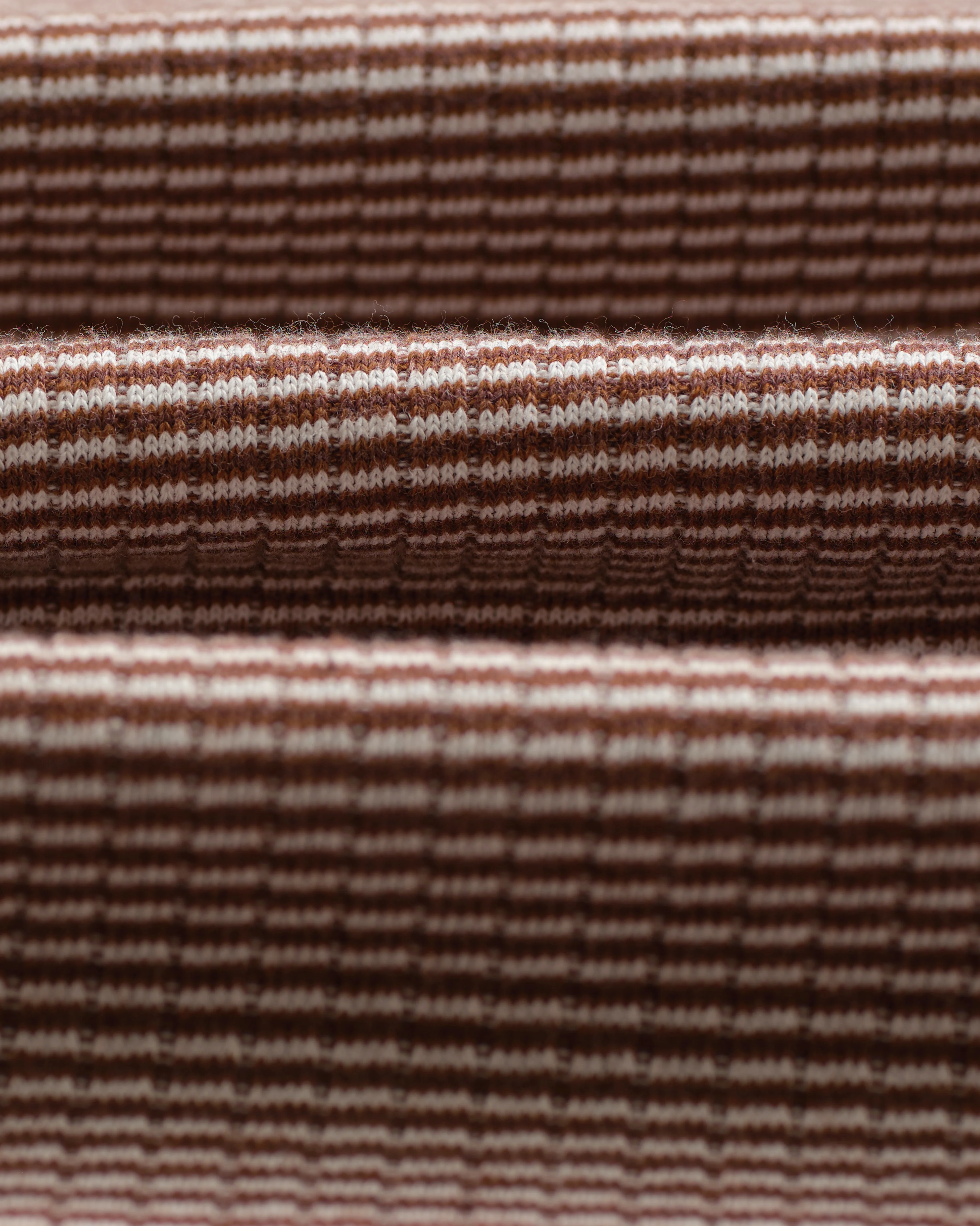 Montague - Brown And Ecru Striped Ribbed Organic Cotton Vest - Image 11