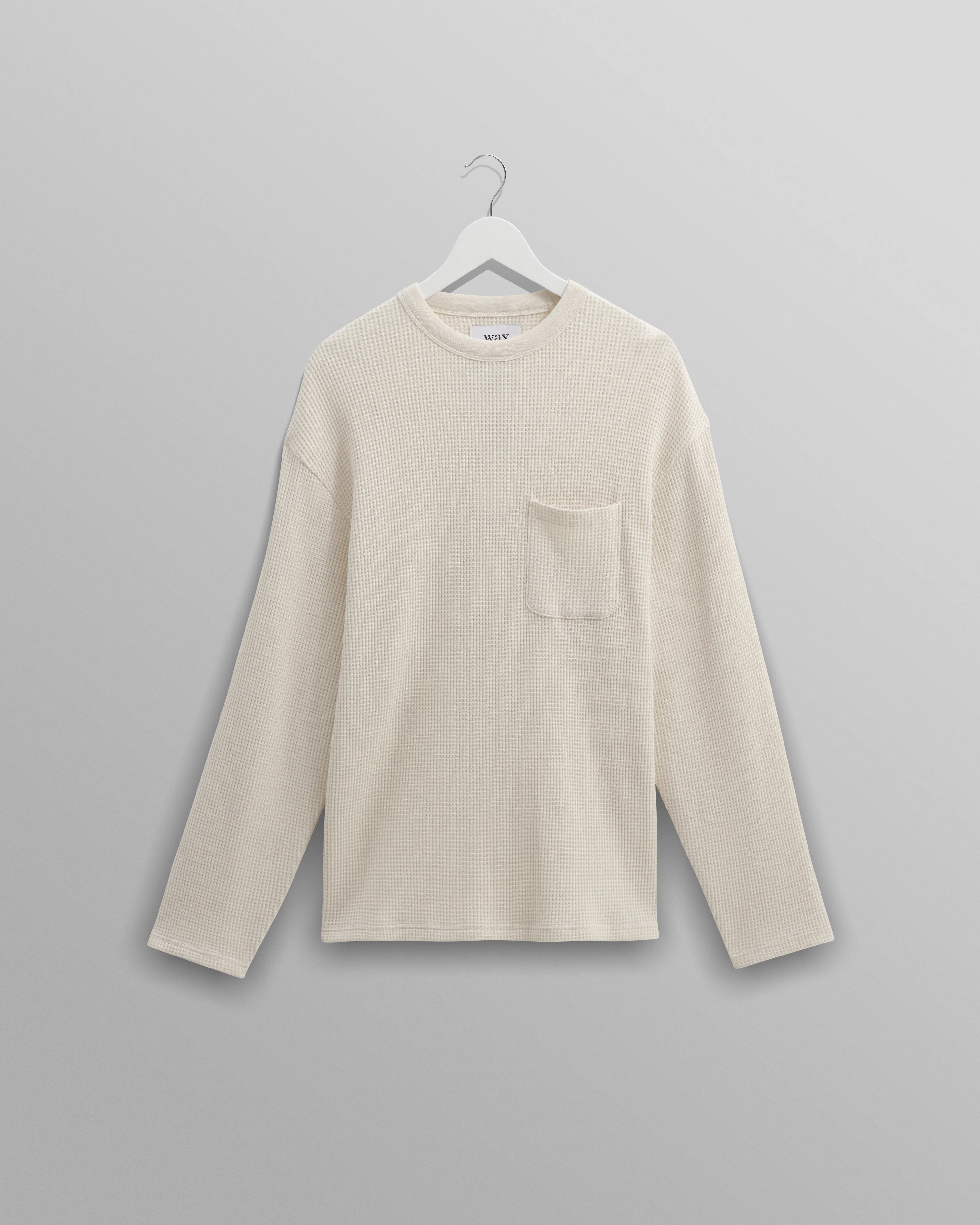 Moore - Ecru Organic Waffle Textured Cotton T-Shirt