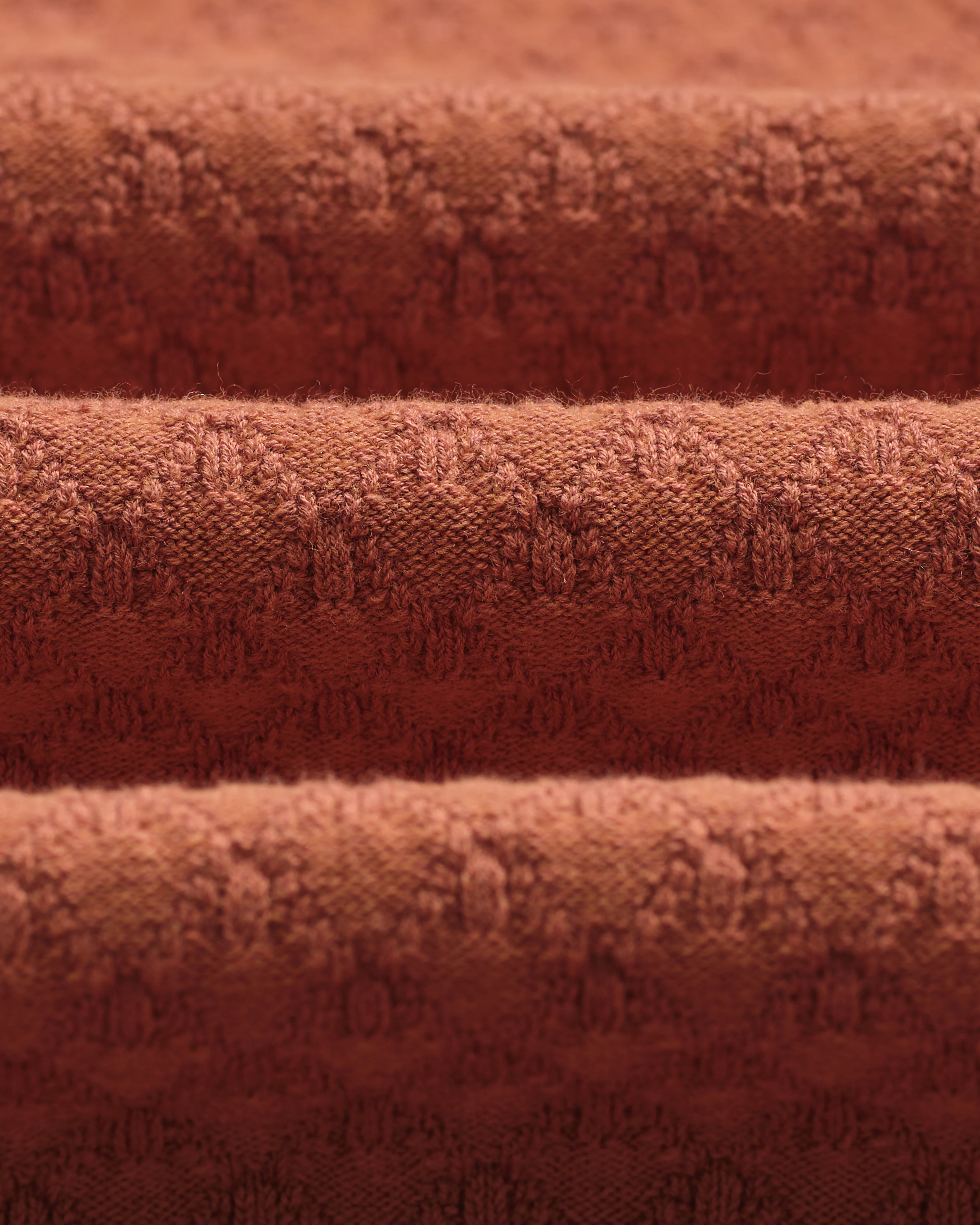 Naples - Rust Retro Diamond Knitted Polo - Image 9