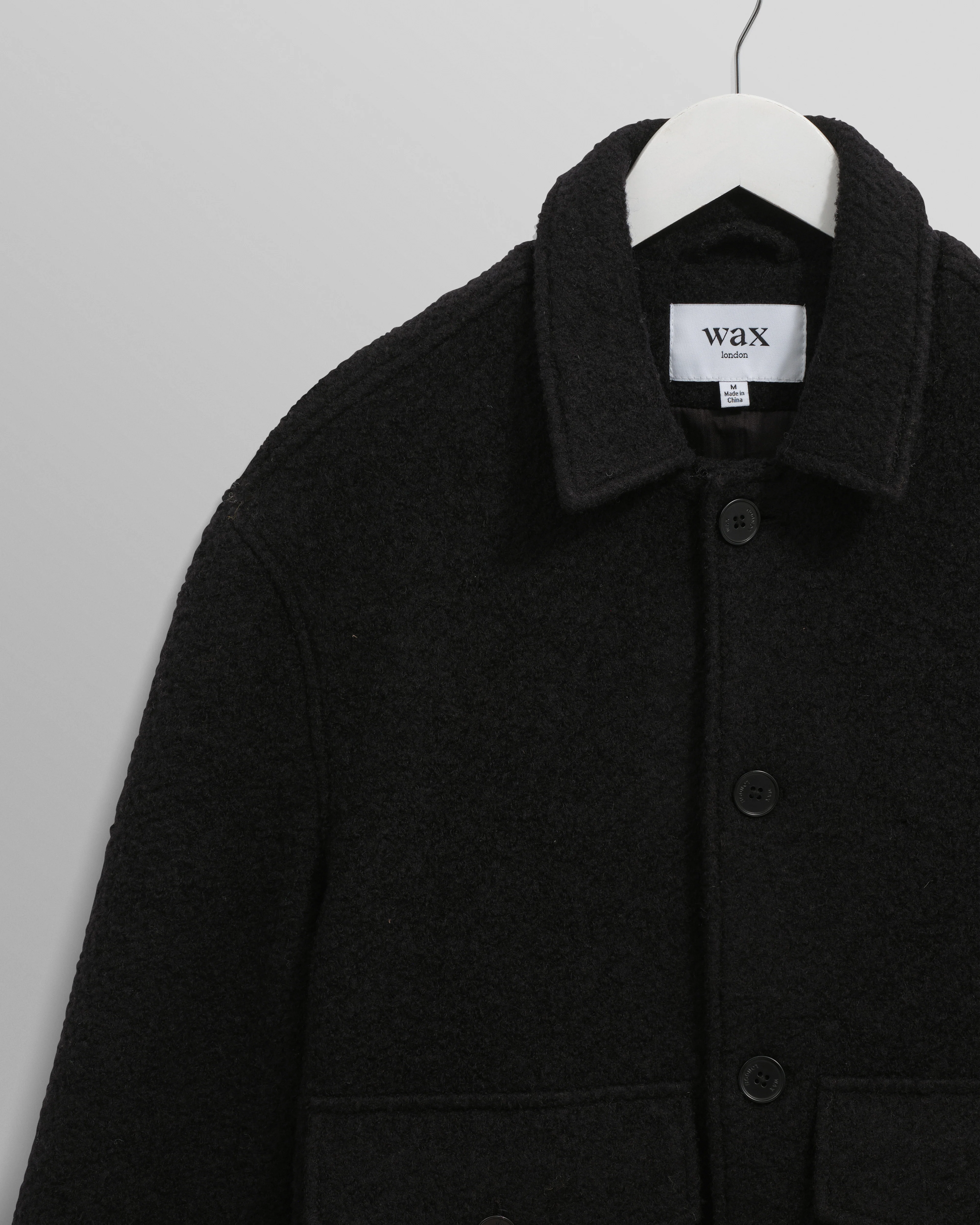 Newgate - Black Melange Wool Jacket - Image 2