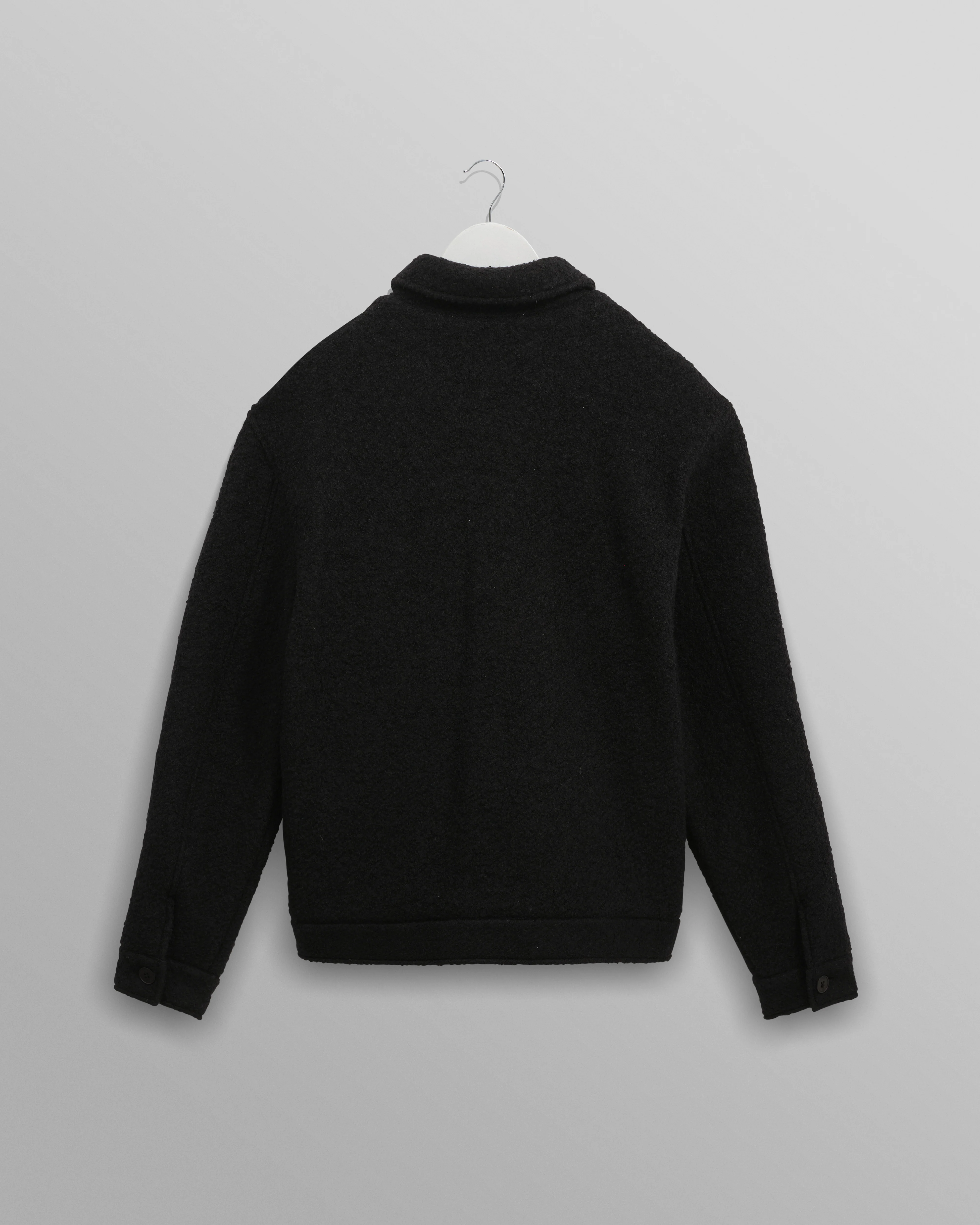 Newgate - Black Melange Wool Jacket - Image 3