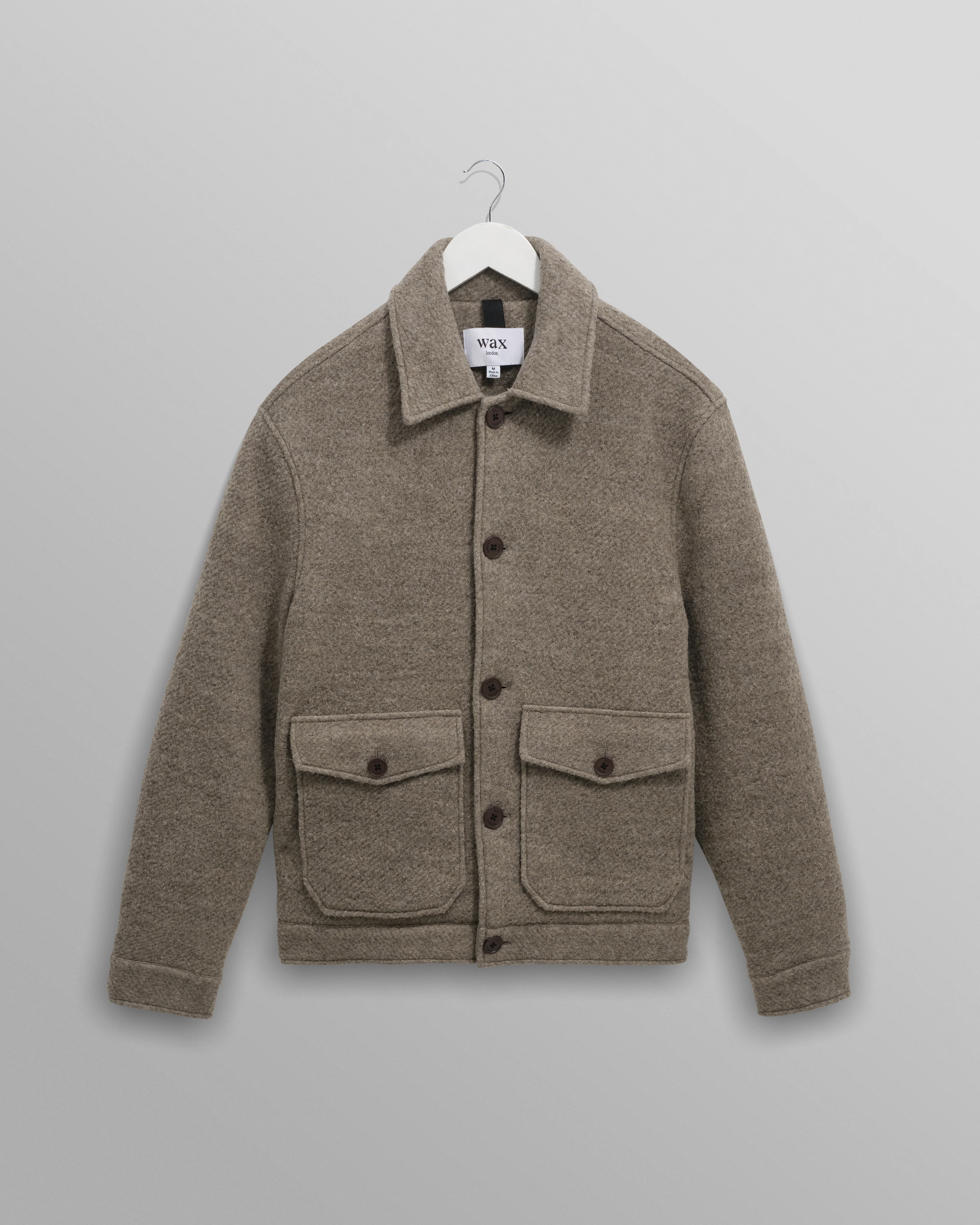 Newgate - Light Brown Melange Wool Jacket