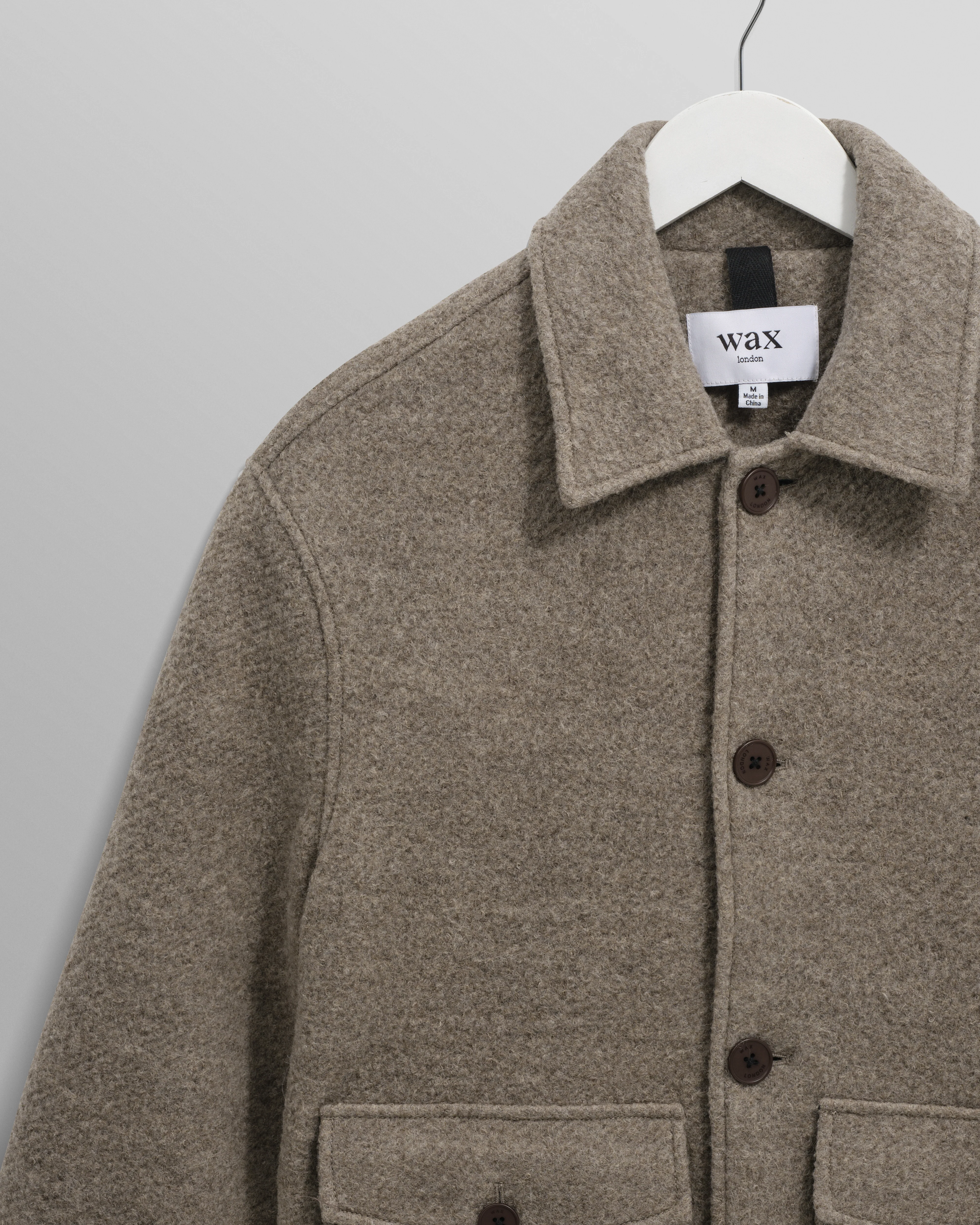 Newgate - Light Brown Melange Wool Jacket - Image 2