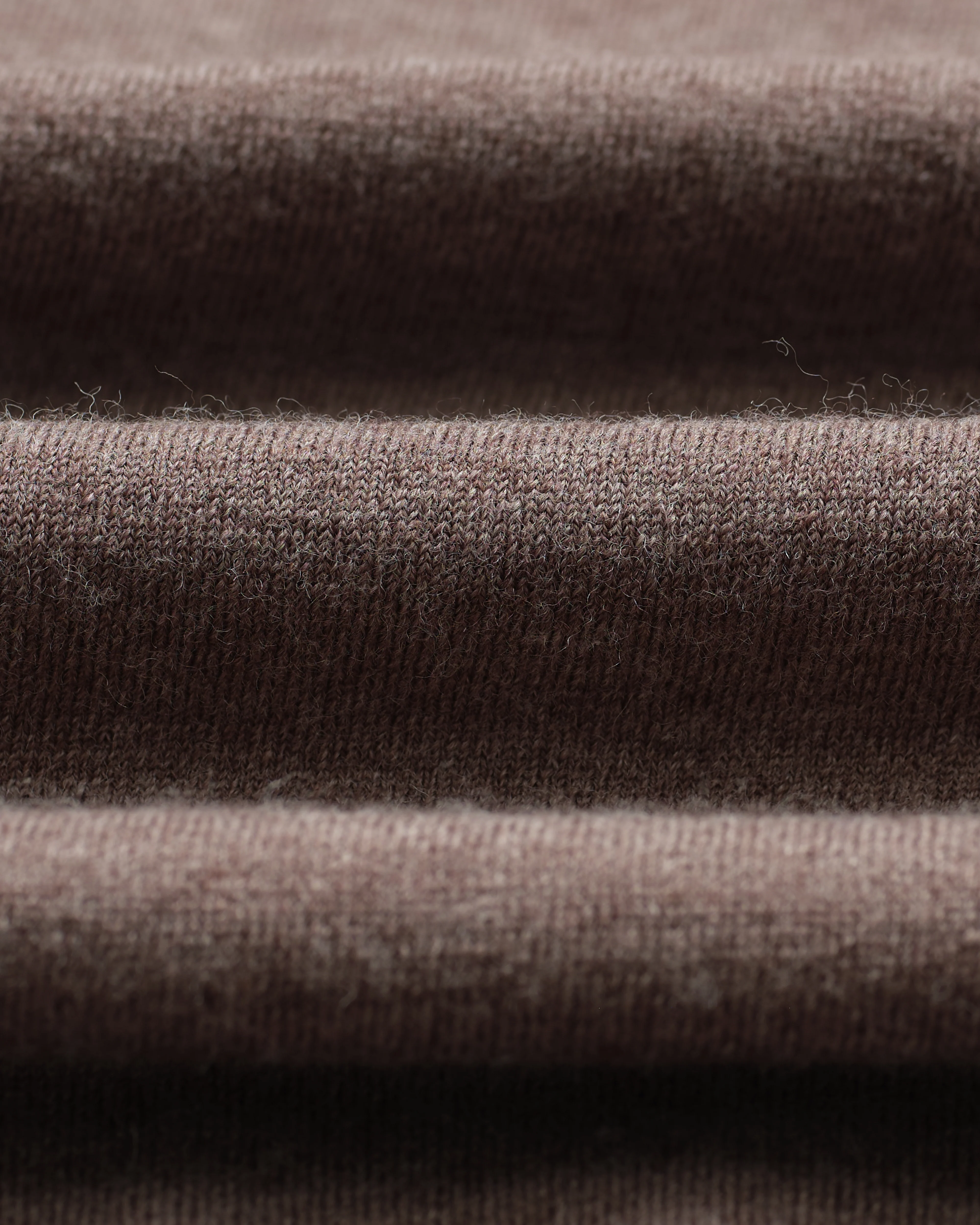 Oban - Brown Marl Worsted Wool Knitted Polo - Image 9