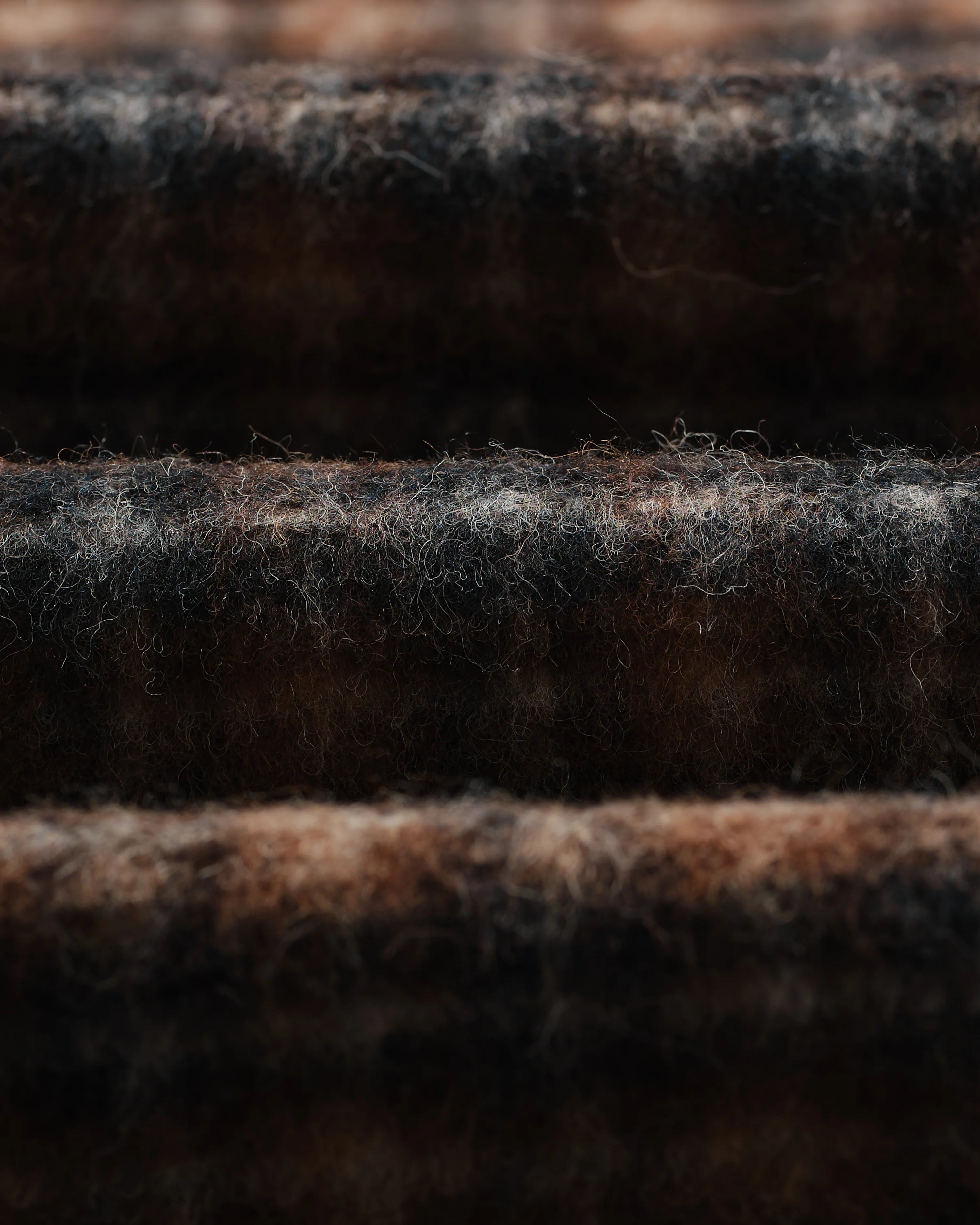 Osier - Navy And Brown Drawn-Check Wool Jacket - Image 9