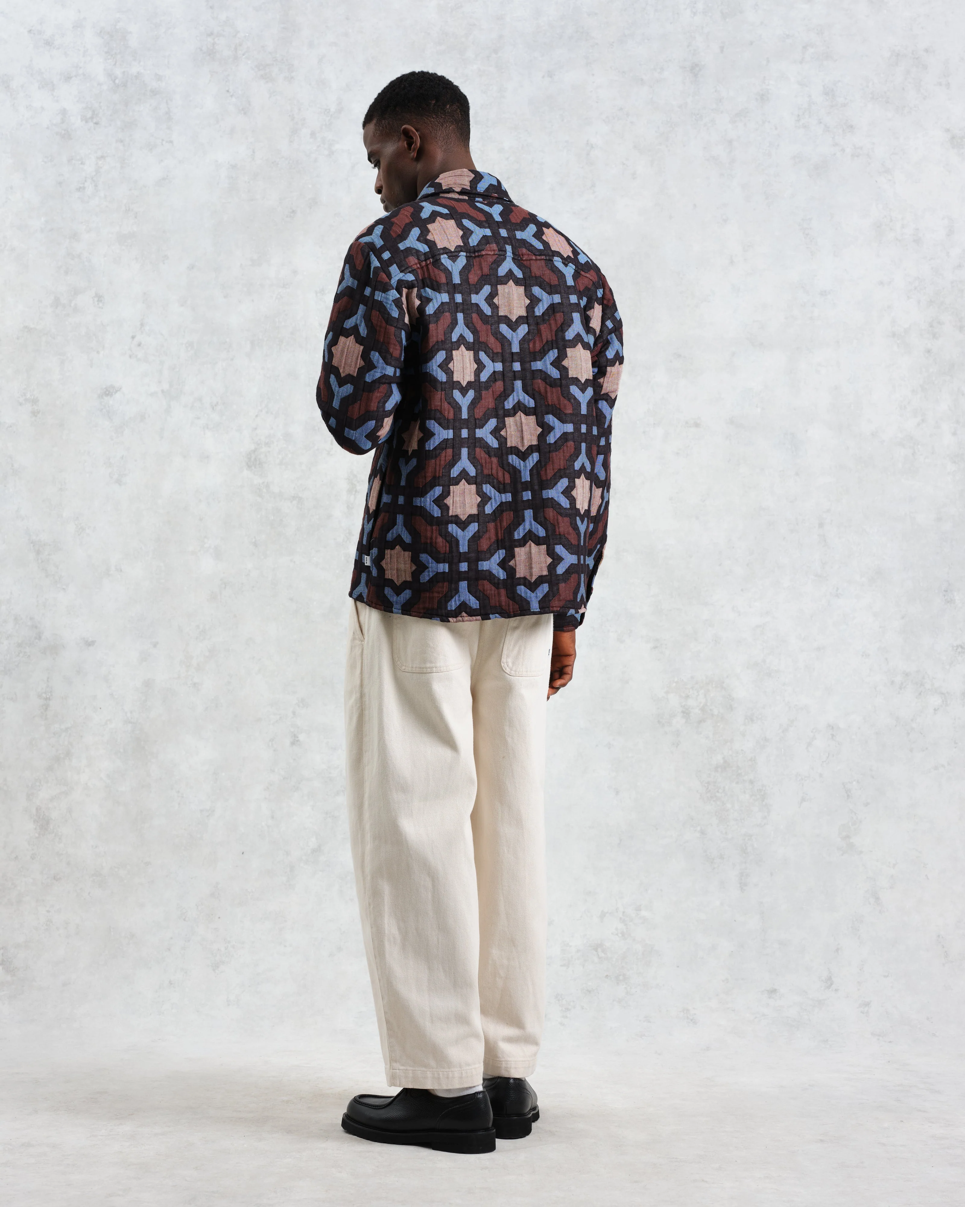 Otto - Multicolour Geometric Jacquard Overshirt - Image 6