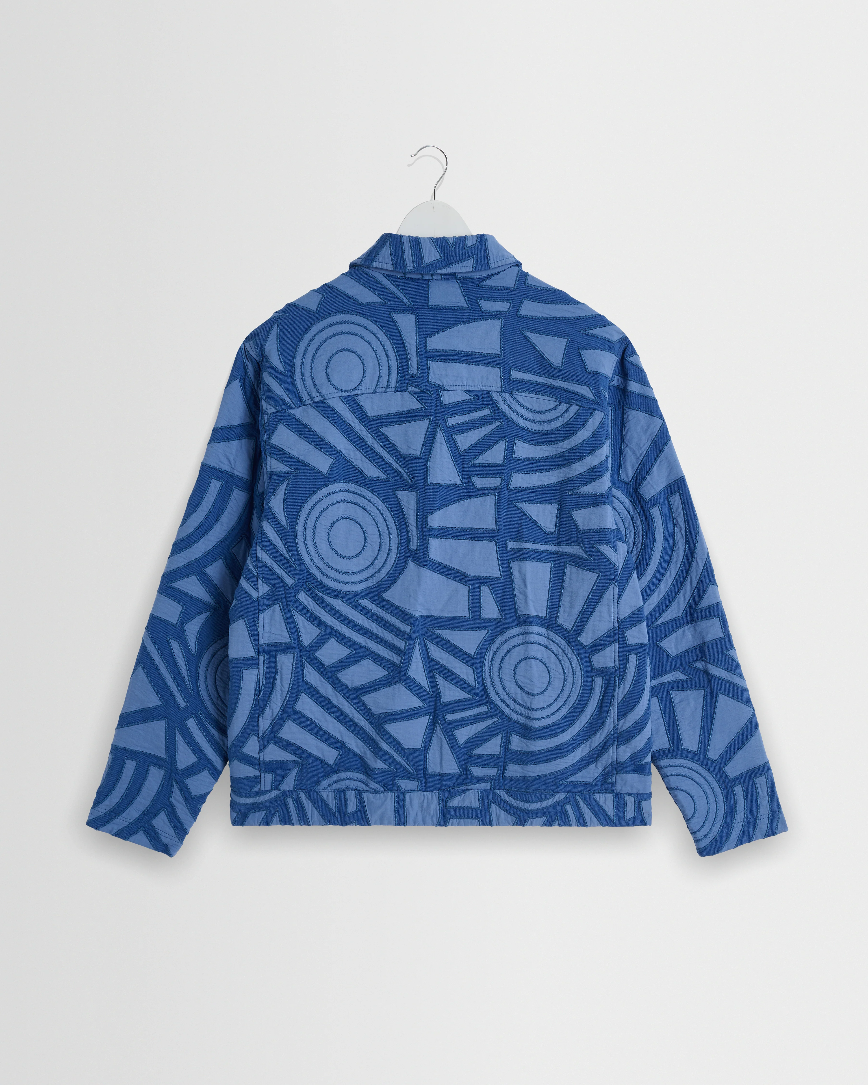 Park - Bright Blue Tonal Applique Jacket - Image 8