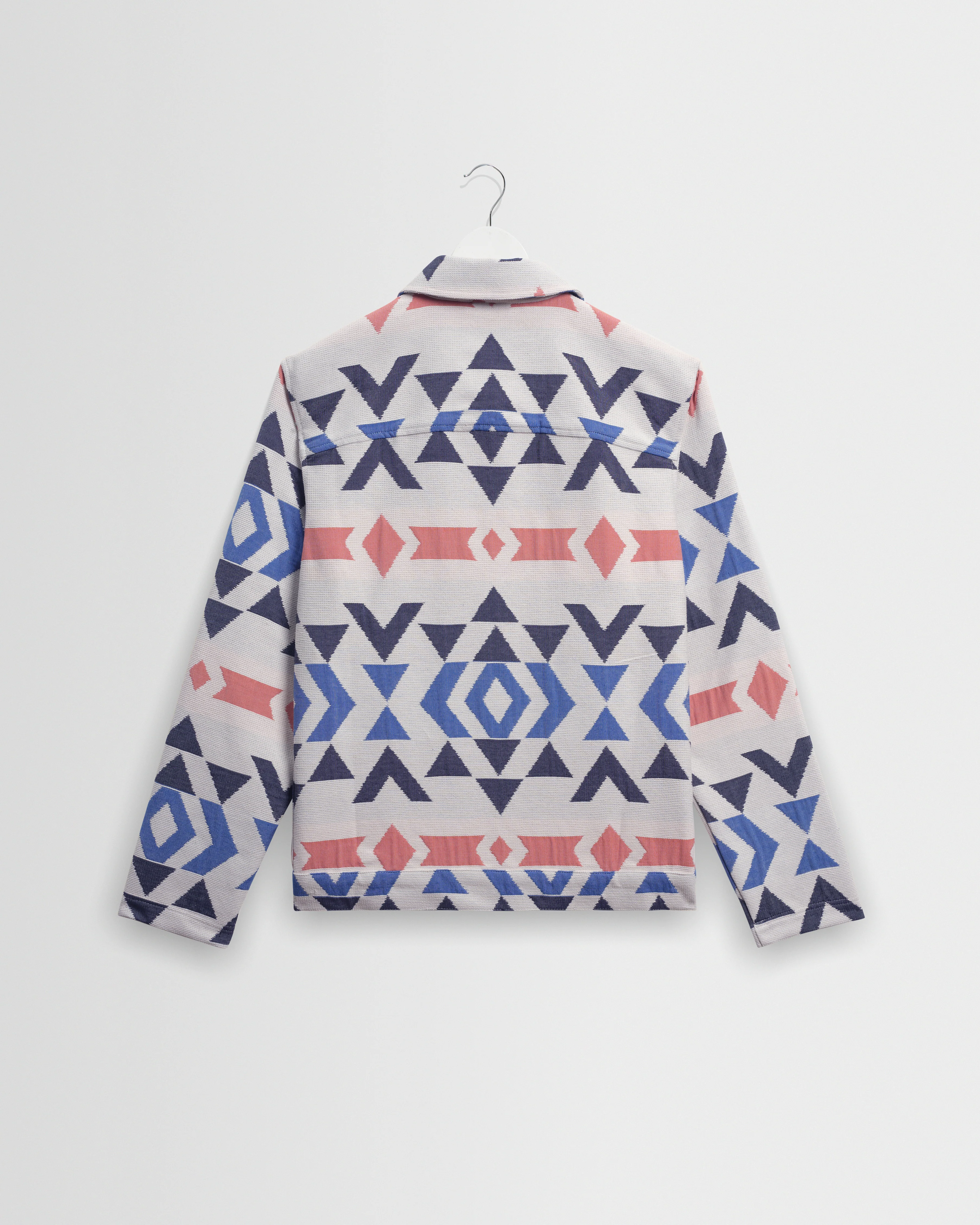 Park - Ecru And Multicolour Aztec Jacquard Jacket - Image 9