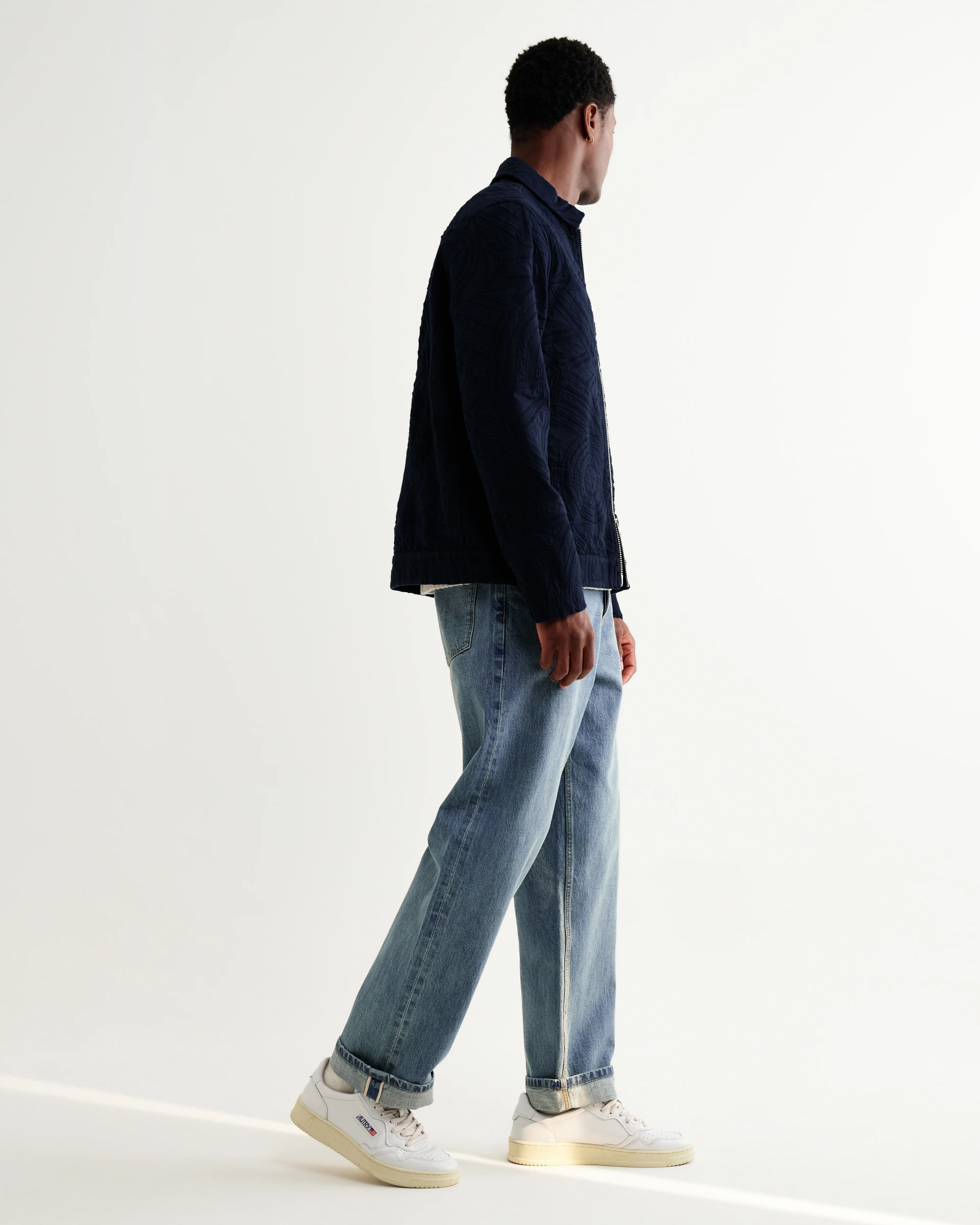 Park - Navy Tonal Applique Jacket - Image 5