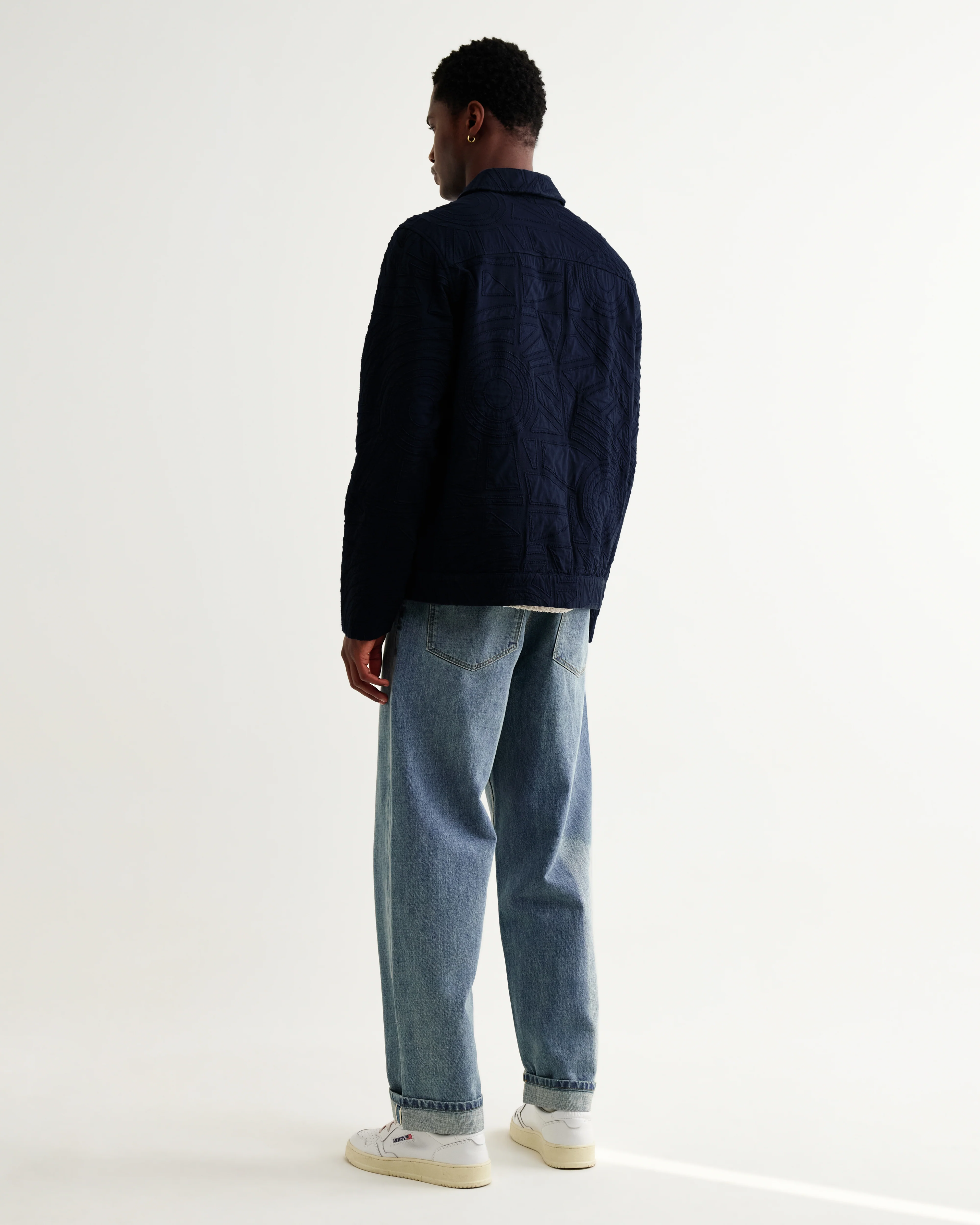 Park - Navy Tonal Applique Jacket - Image 6