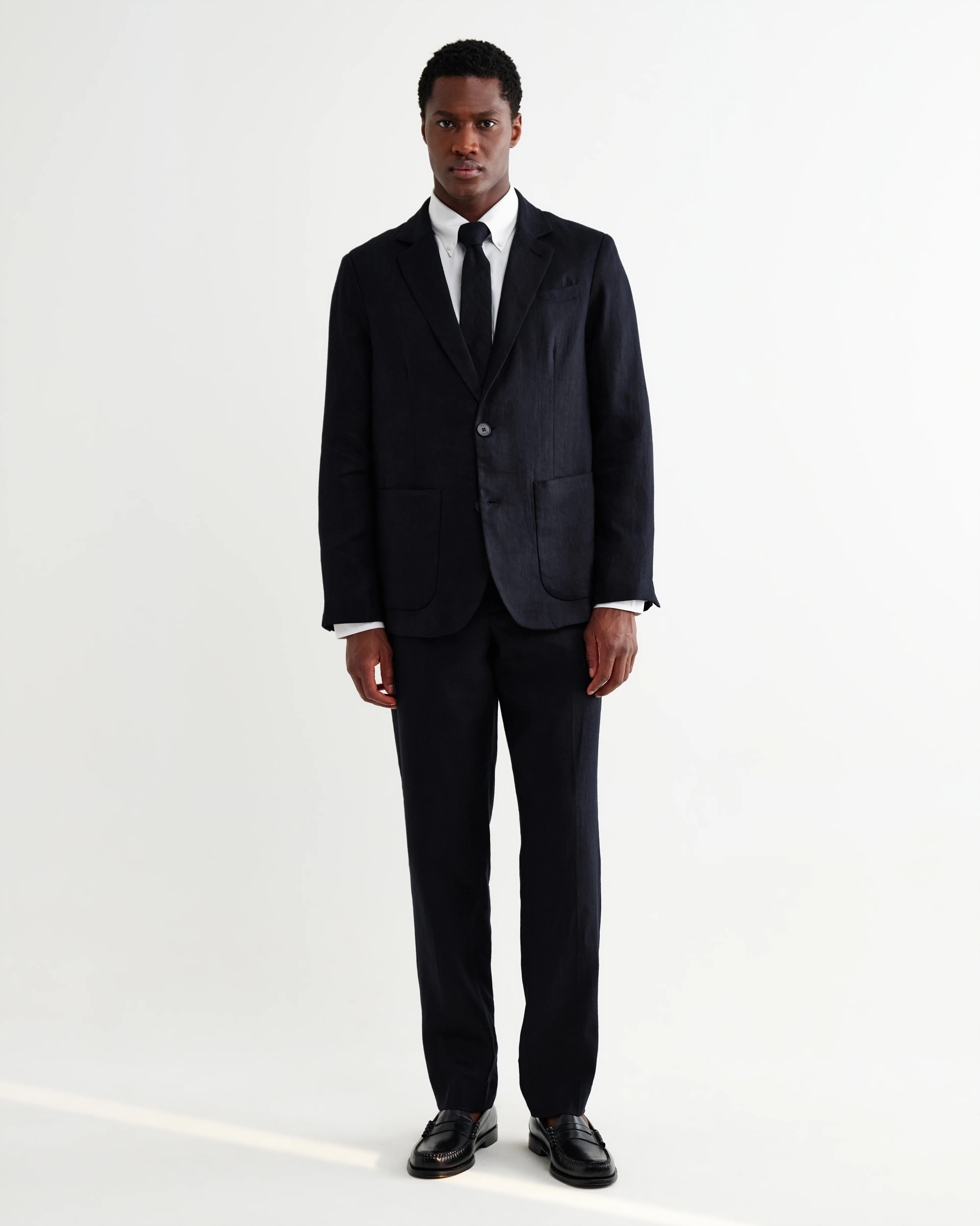 Pavillion - Navy Linen Tie - Image 3