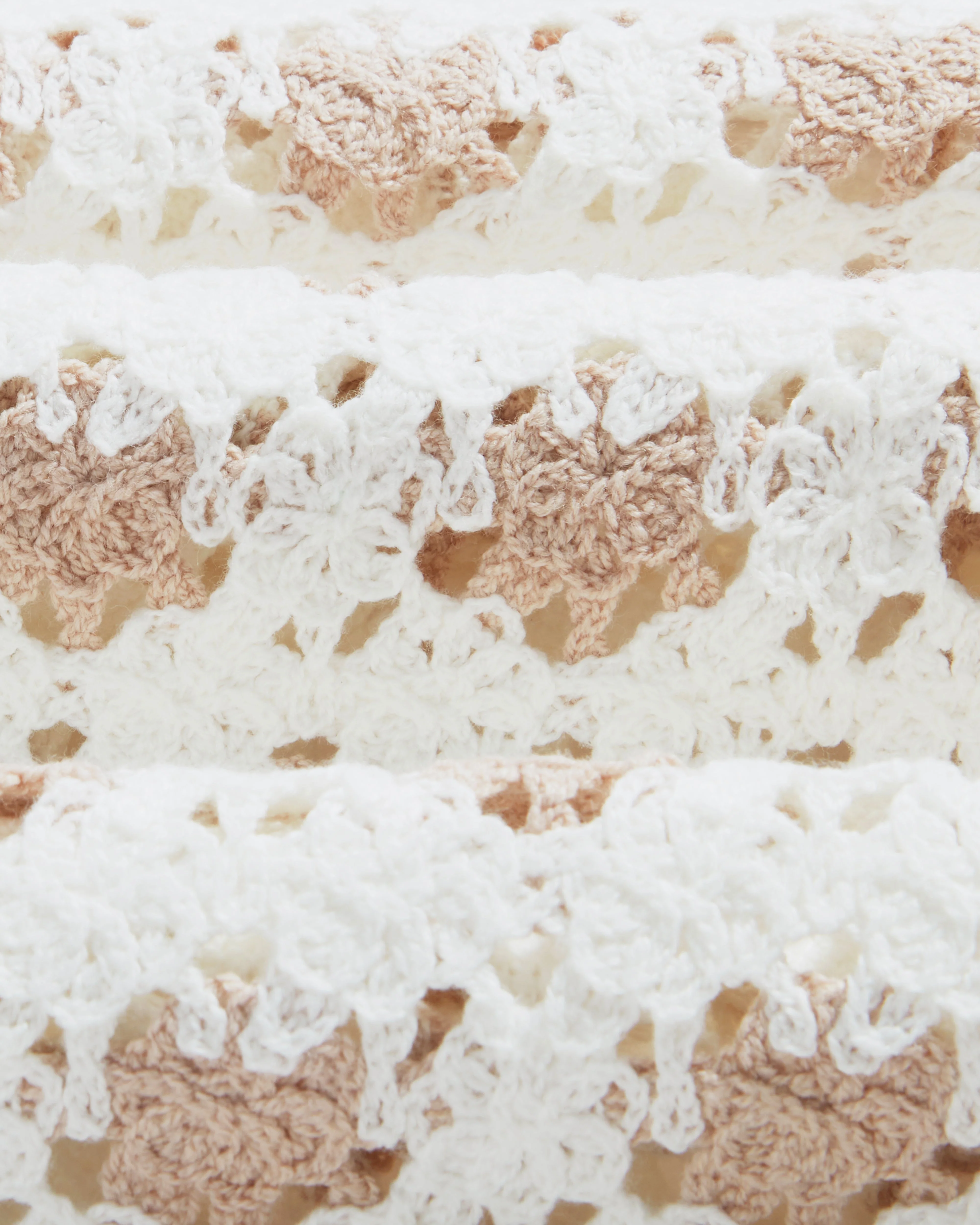 Porto - Ecru Splash Crochet Shirt - Image 11