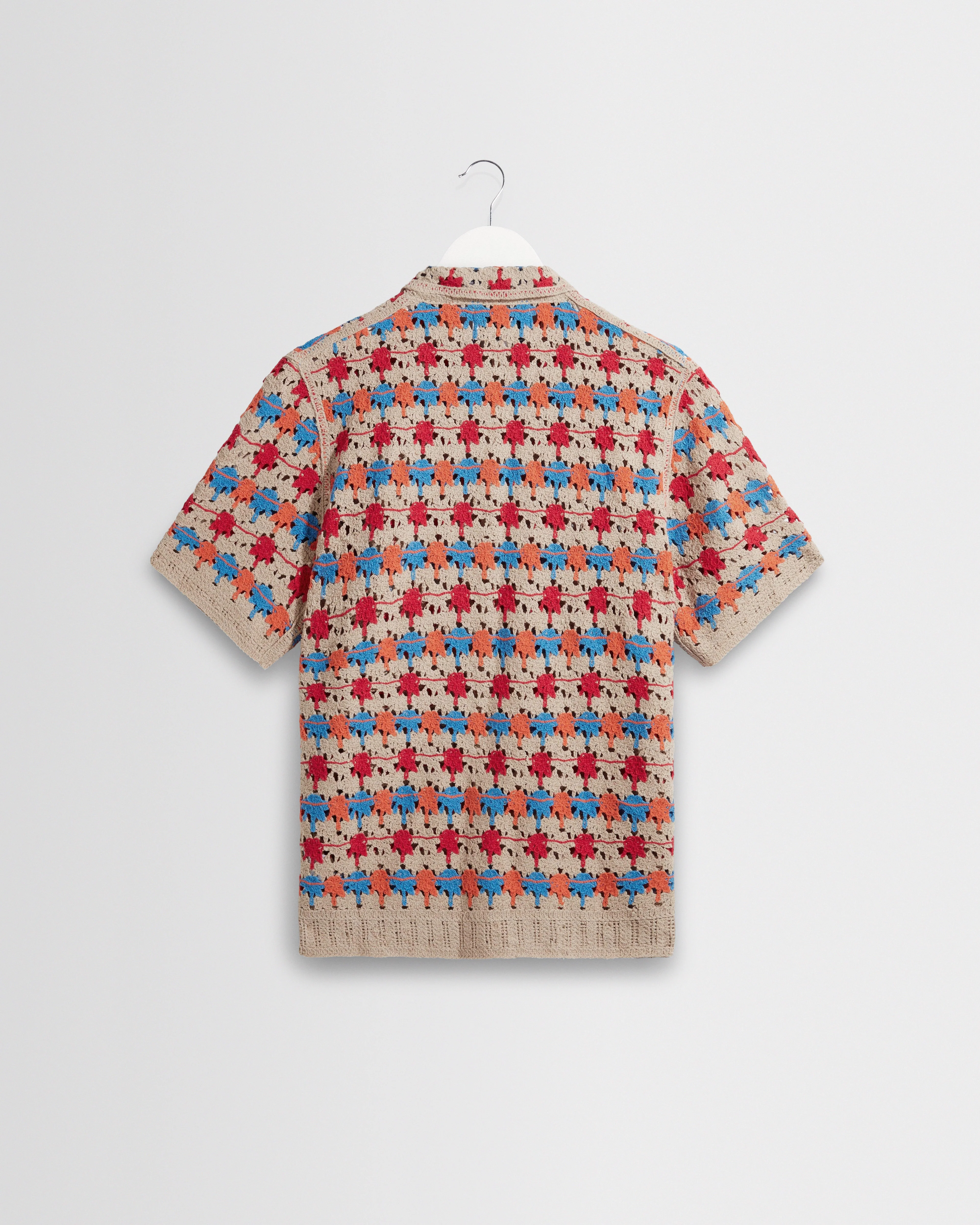 Porto - Multicolour Splash Crochet Shirt - Image 9