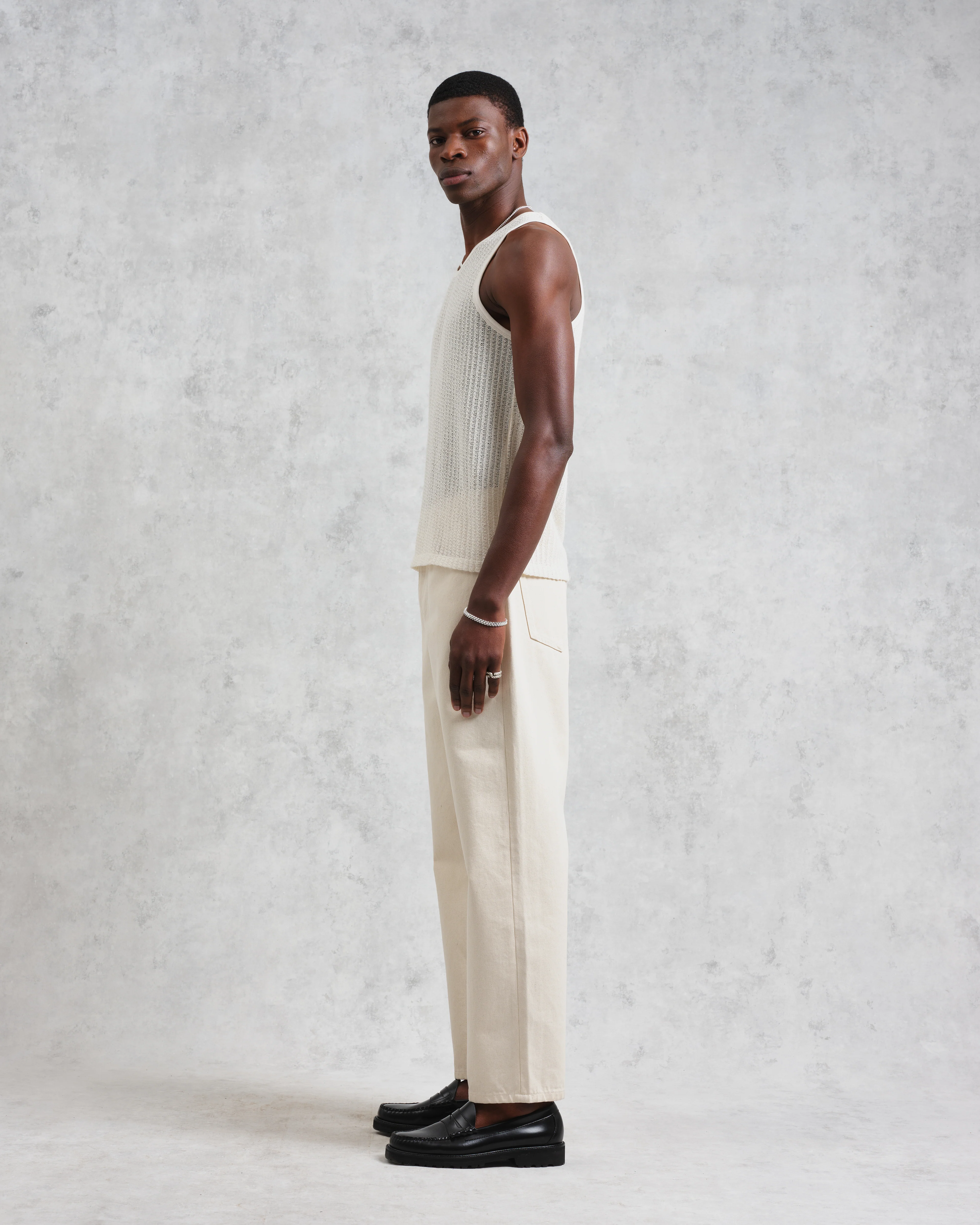 Prim - Ecru Open Knit Vest - Image 4