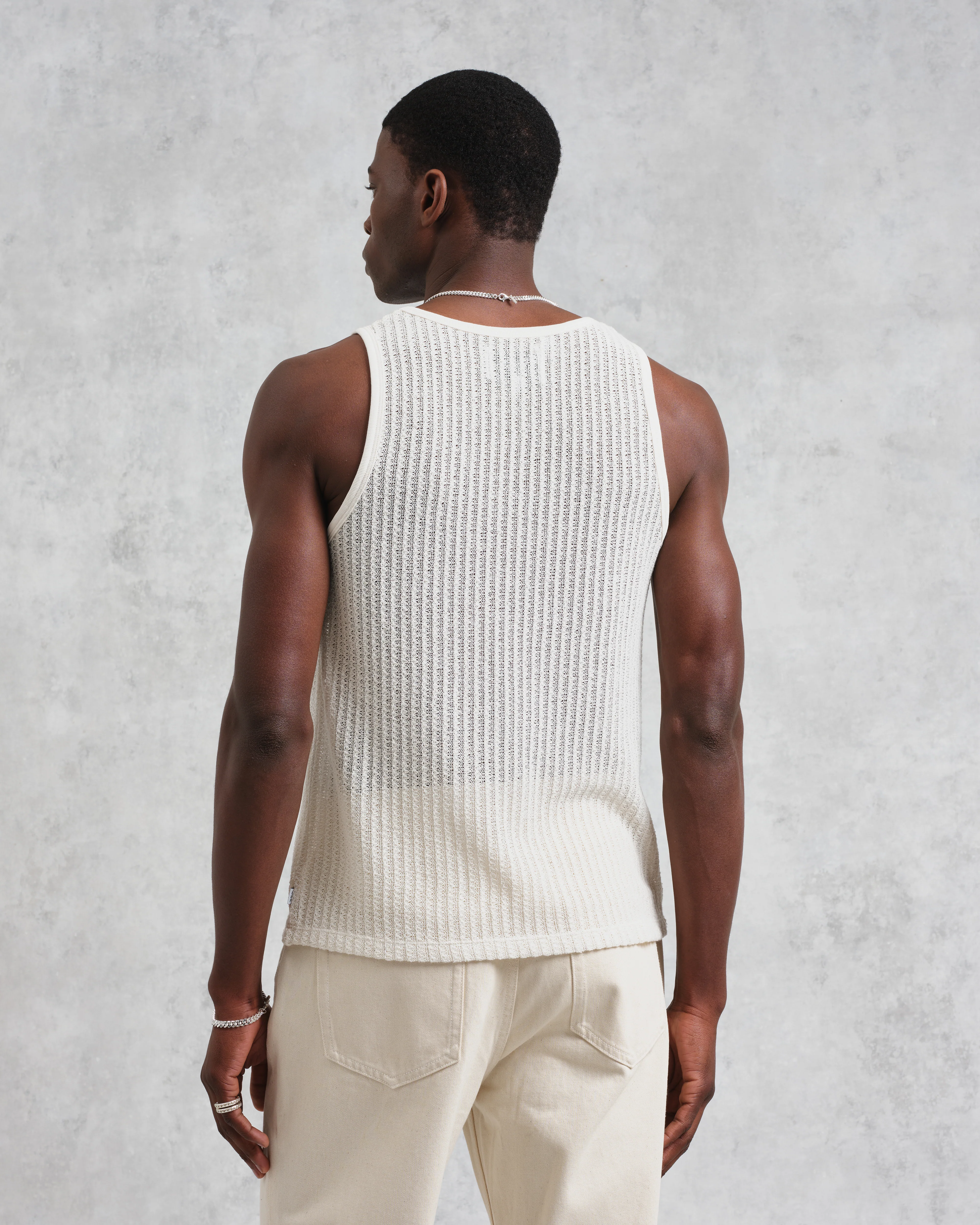 Prim - Ecru Open Knit Vest - Image 5