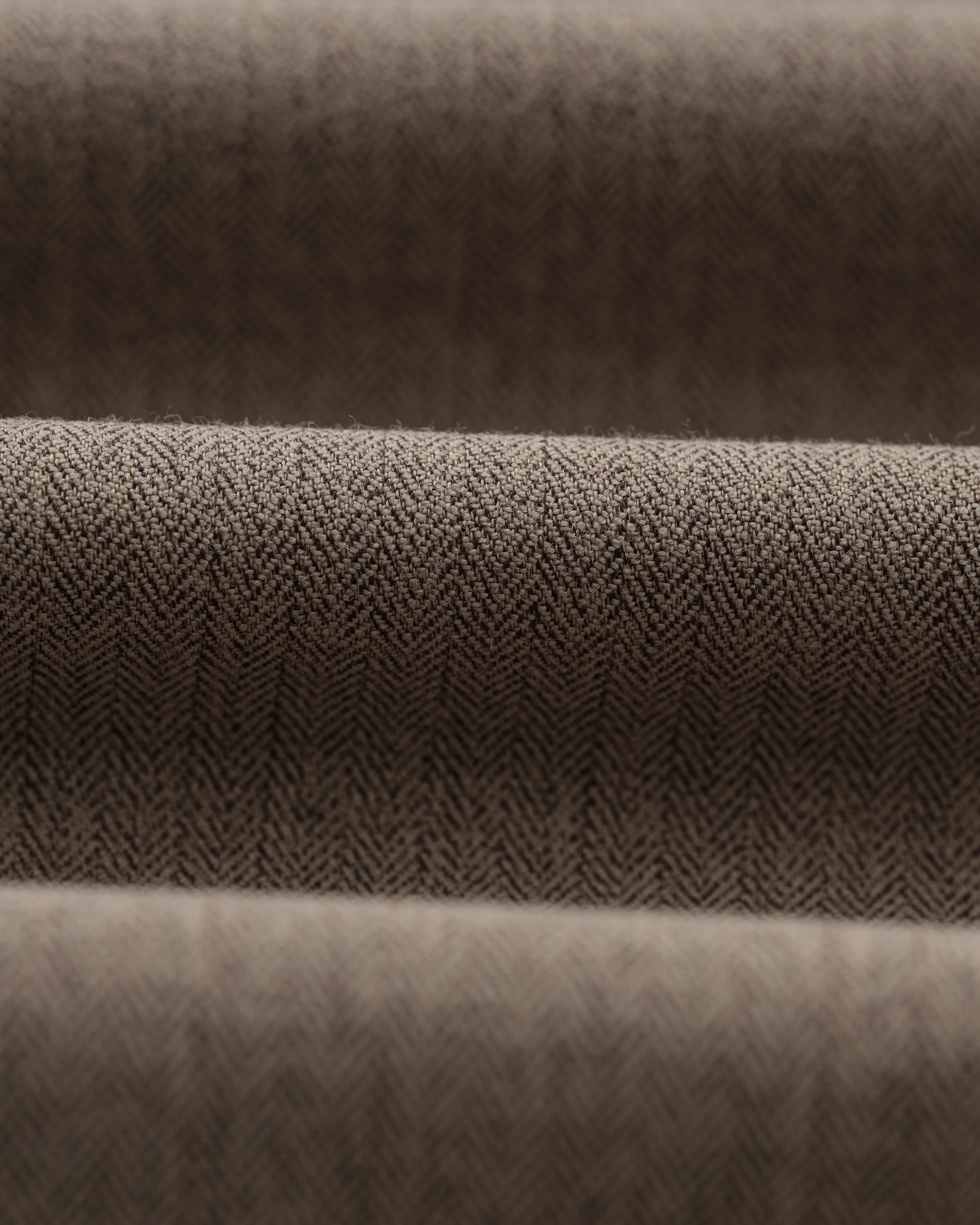 Raleigh - Light Brown Herringbone Pleated Trousers - Image 11