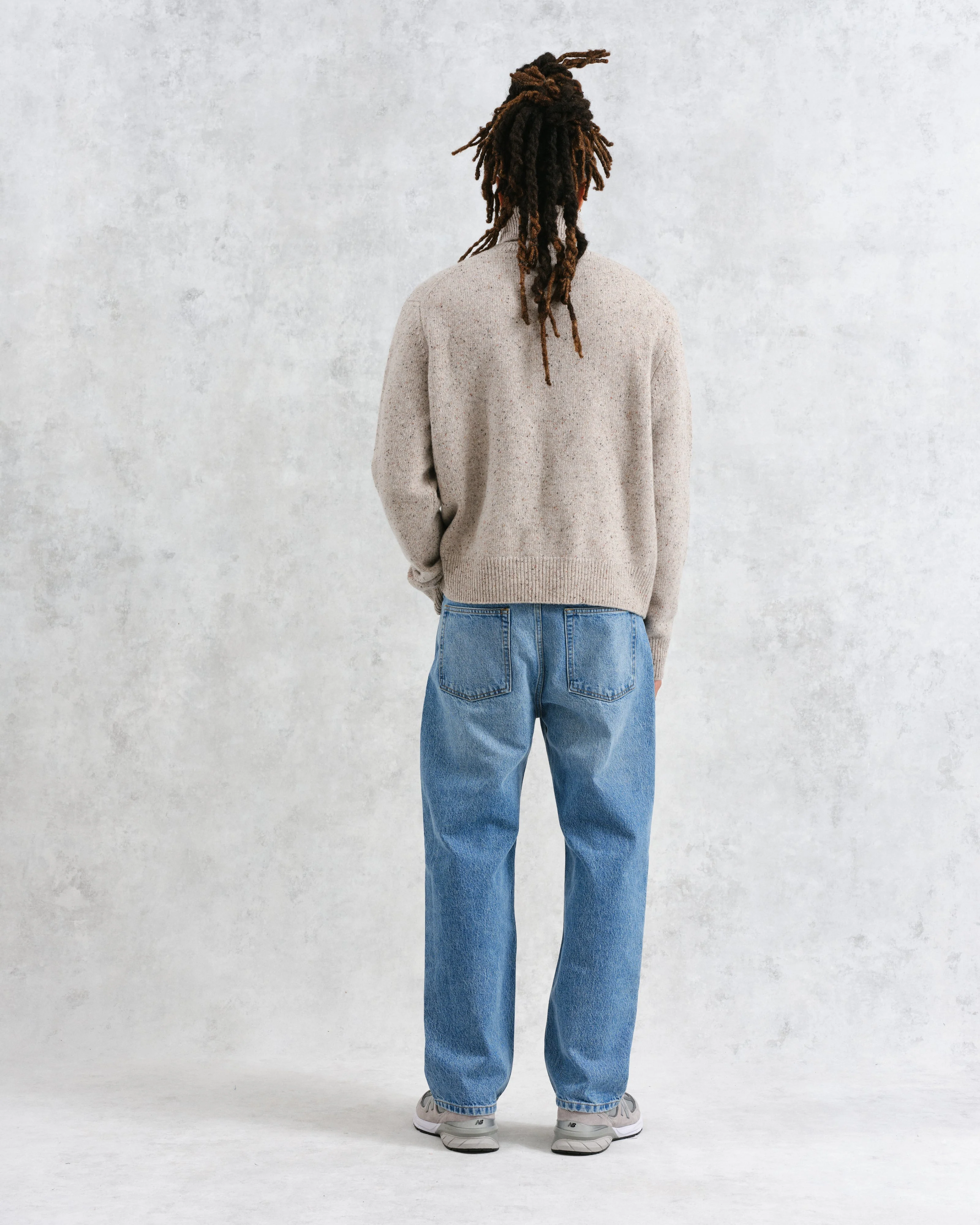 Ridgeway - Natural Donegal Roll Neck Jumper - Image 6