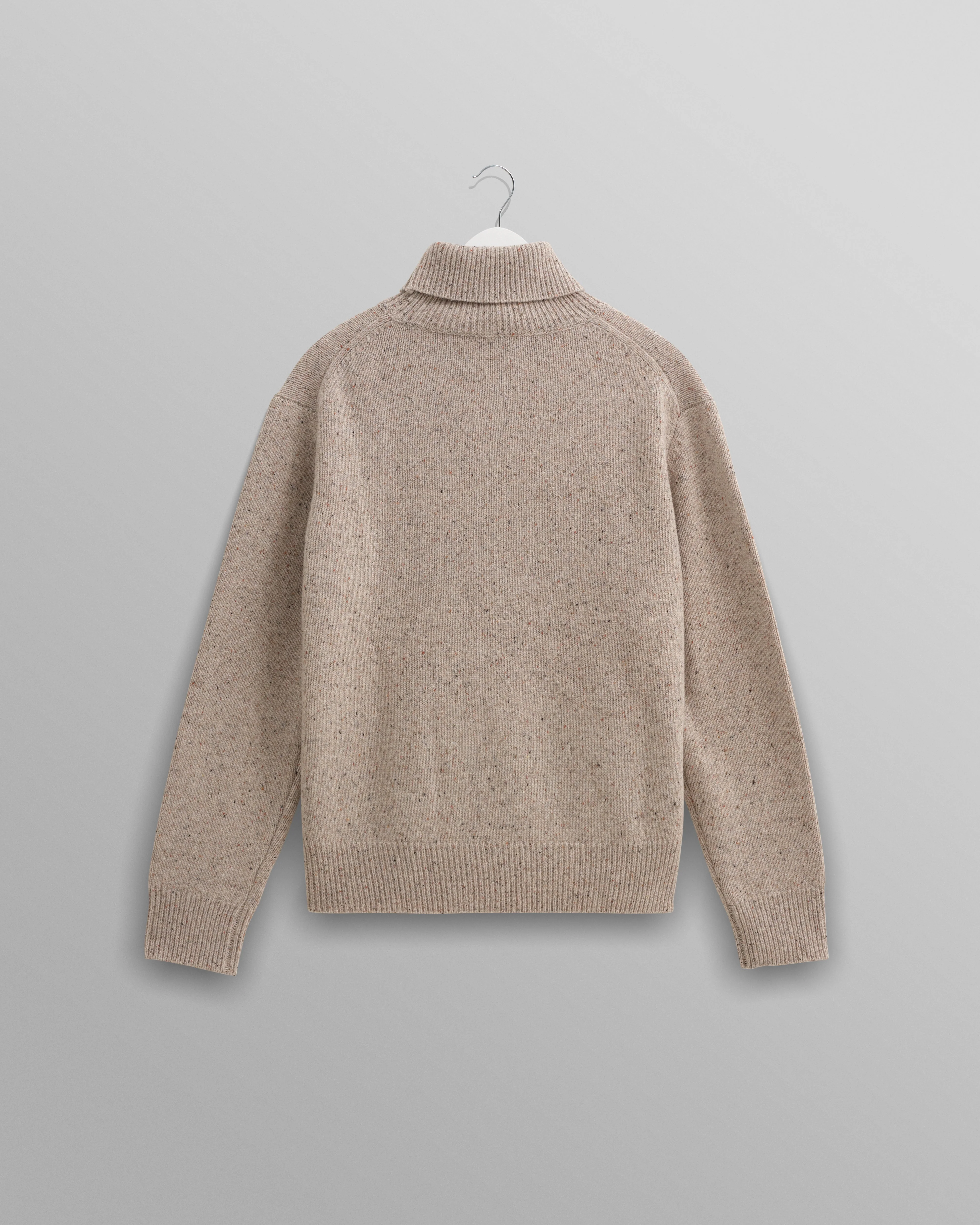 Ridgeway - Natural Donegal Roll Neck Jumper - Image 9