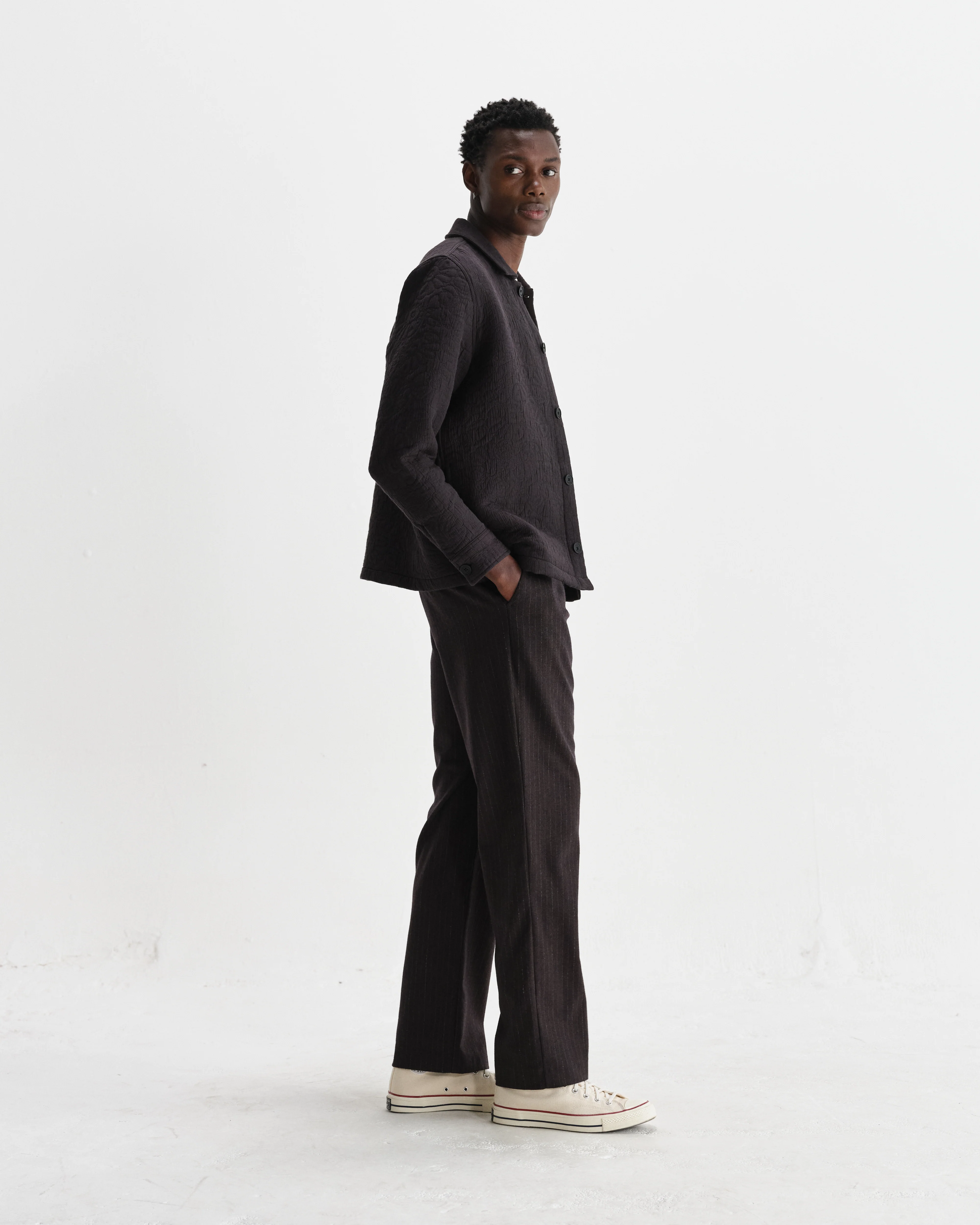 Rockley - Black Floral Quilted Cotton Overshirt - Image 5