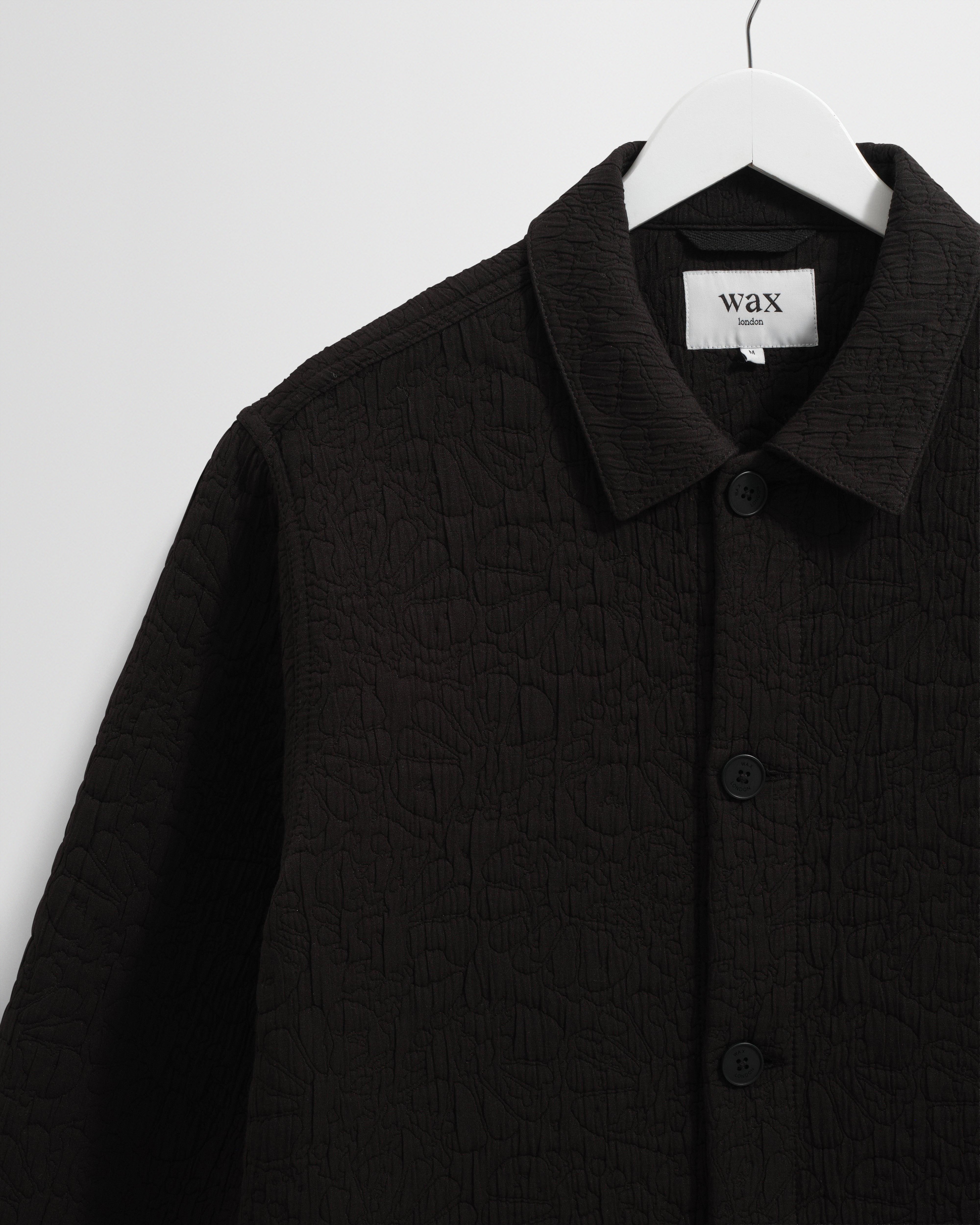Rockley - Black Floral Quilted Cotton Overshirt - Image 7