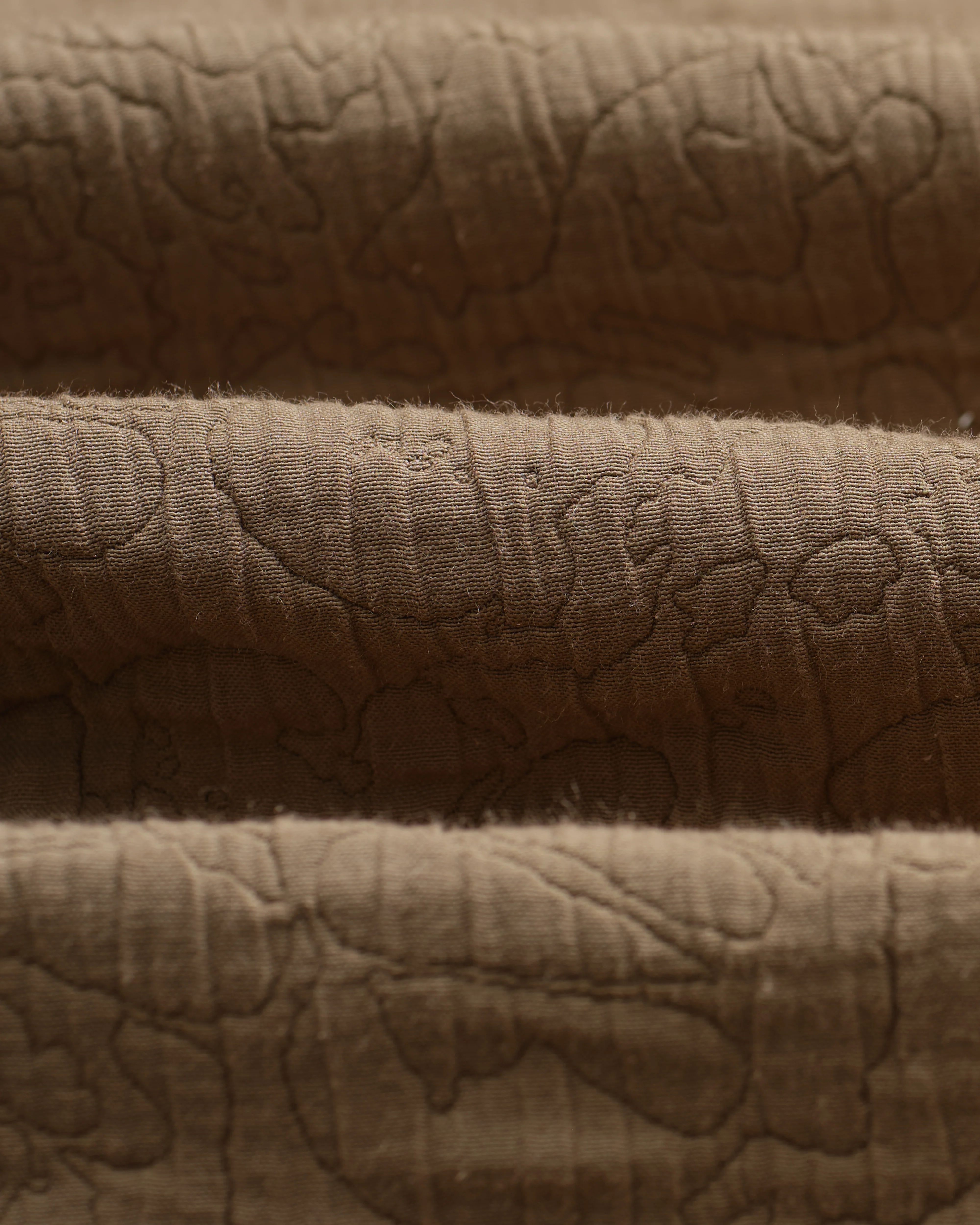Rockley - Brown Floral Quilted Cotton Overshirt - Image 9