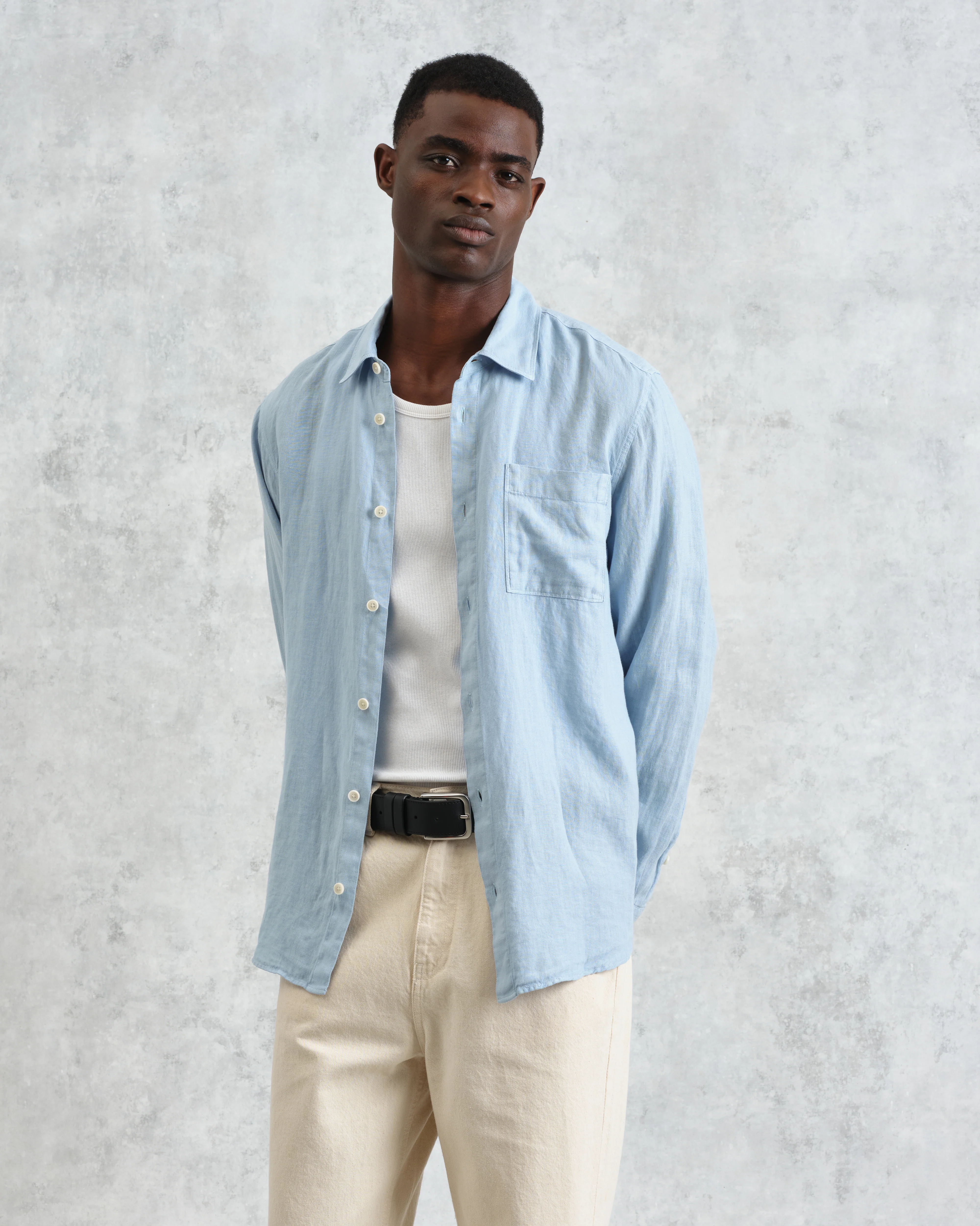 Rove - Light Blue Linen Shirt - Image 2