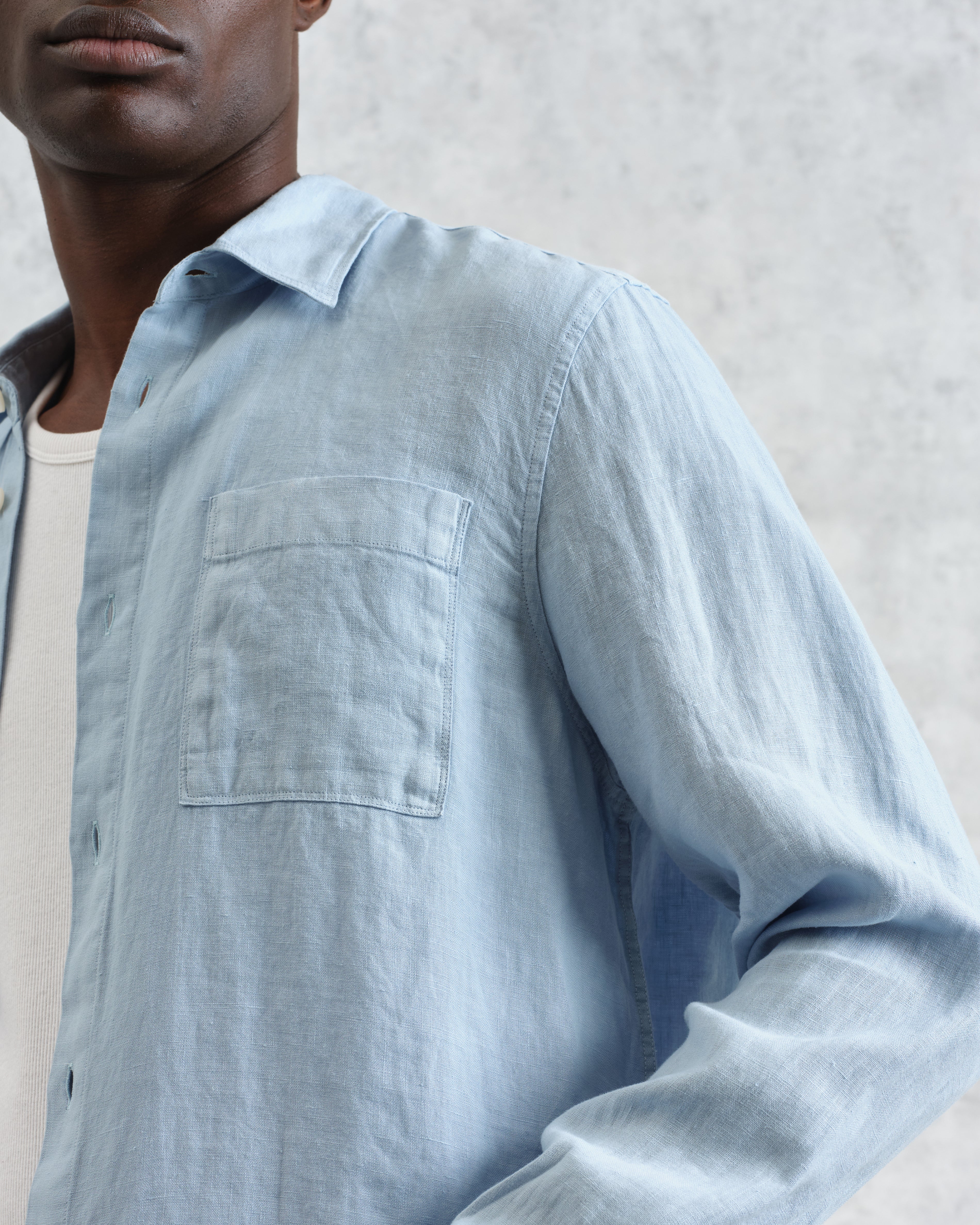 Rove - Light Blue Linen Shirt - Image 3