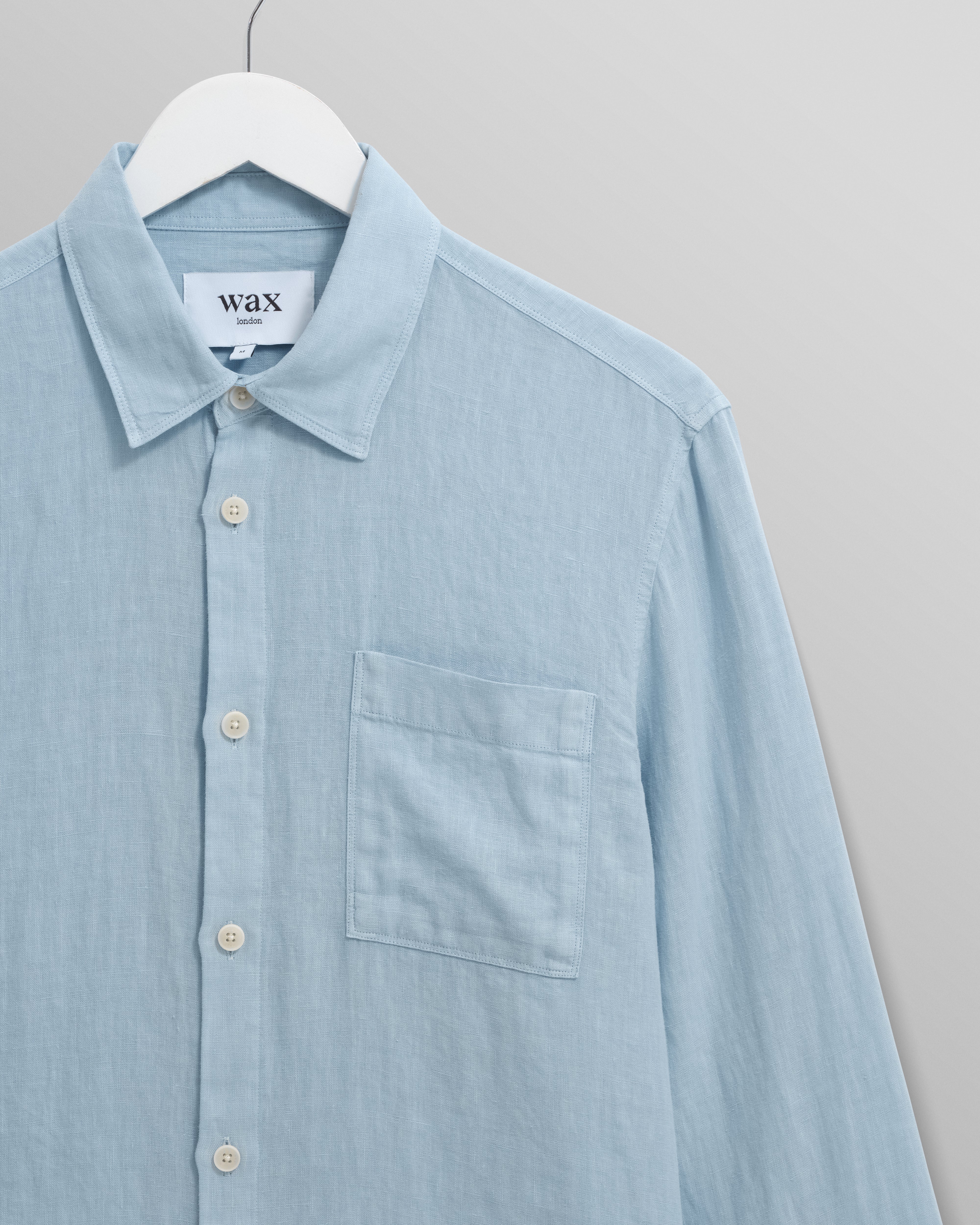 Rove - Light Blue Linen Shirt - Image 8