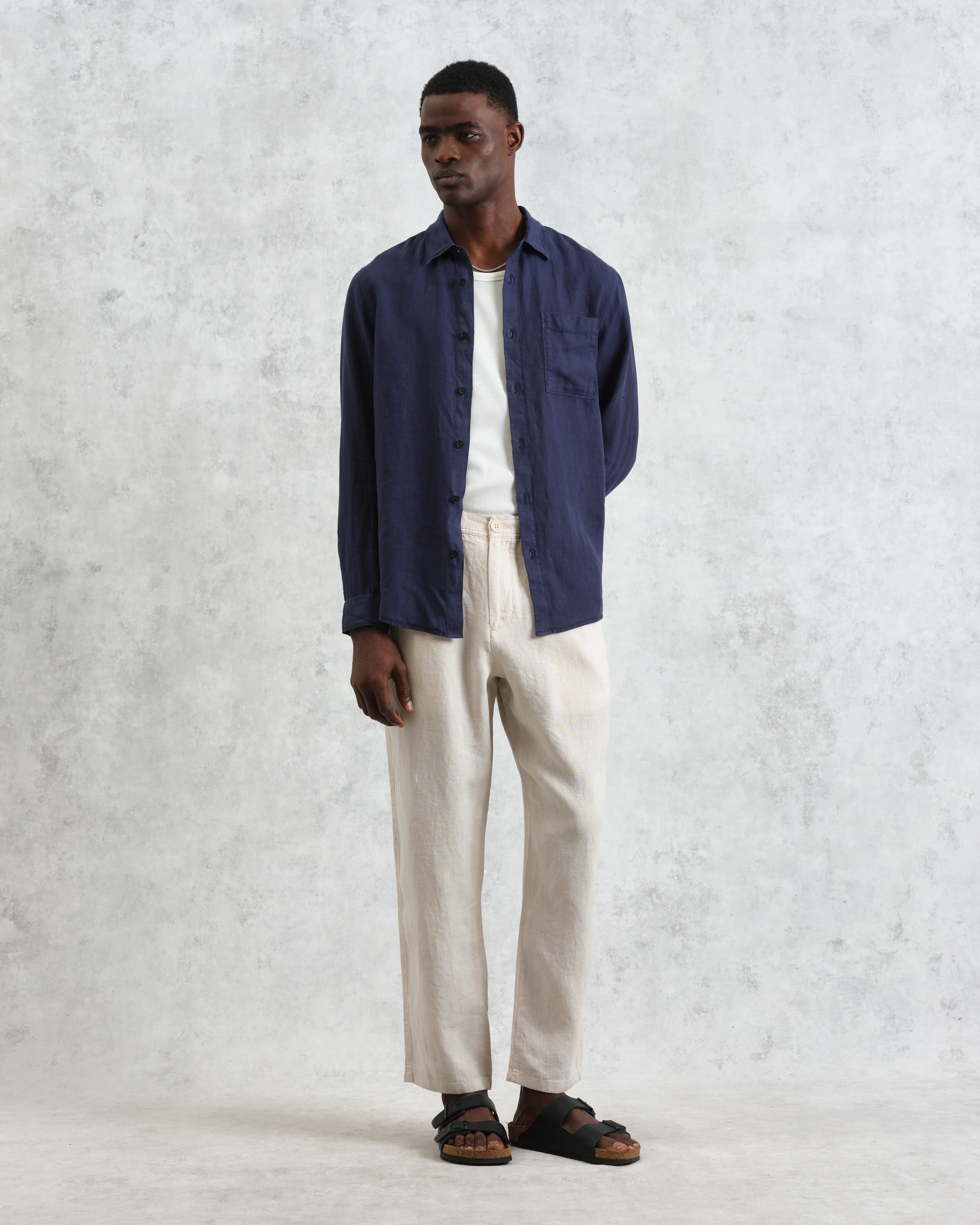 Rove - Navy Linen Shirt - Image 5