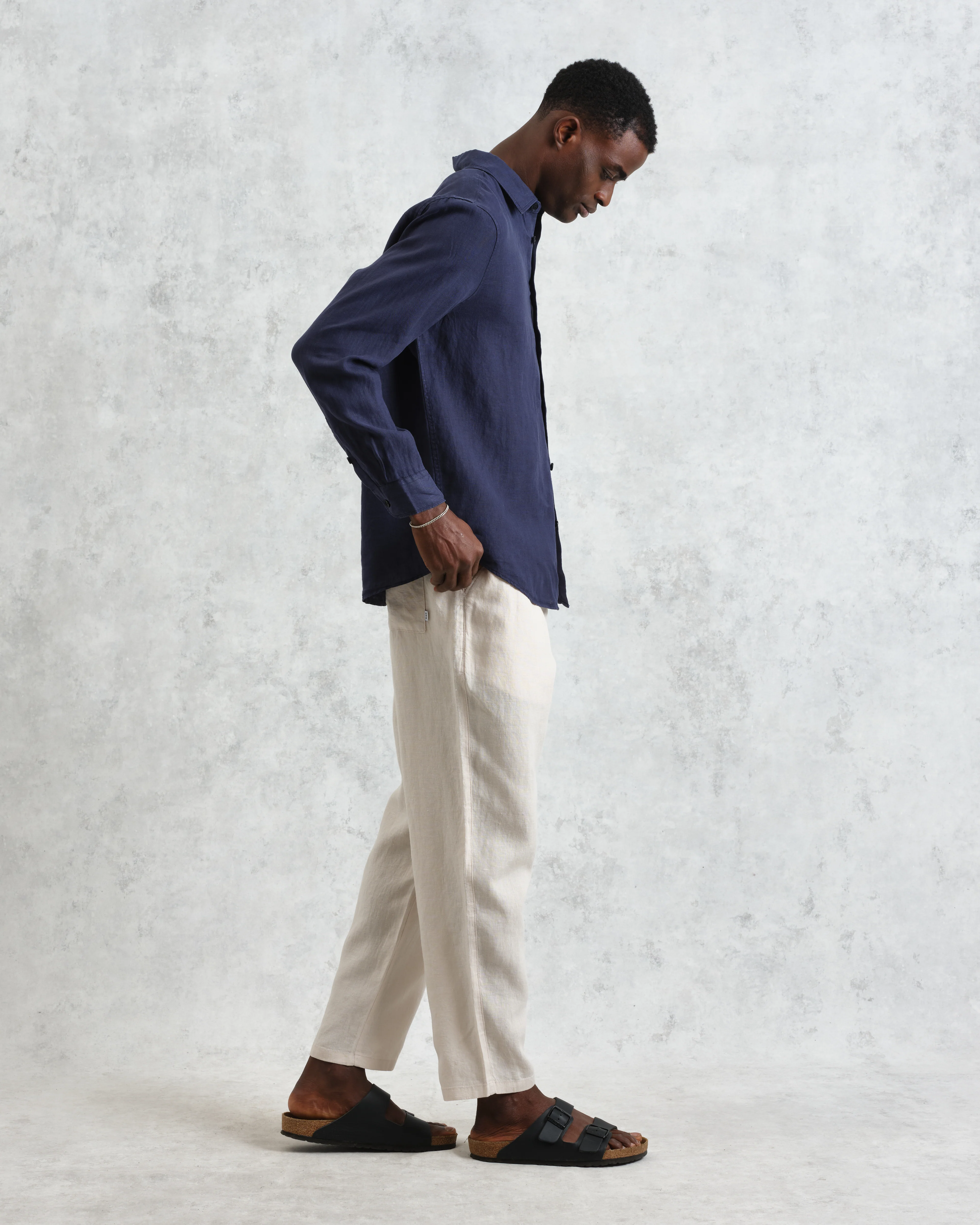 Rove - Navy Linen Shirt - Image 6