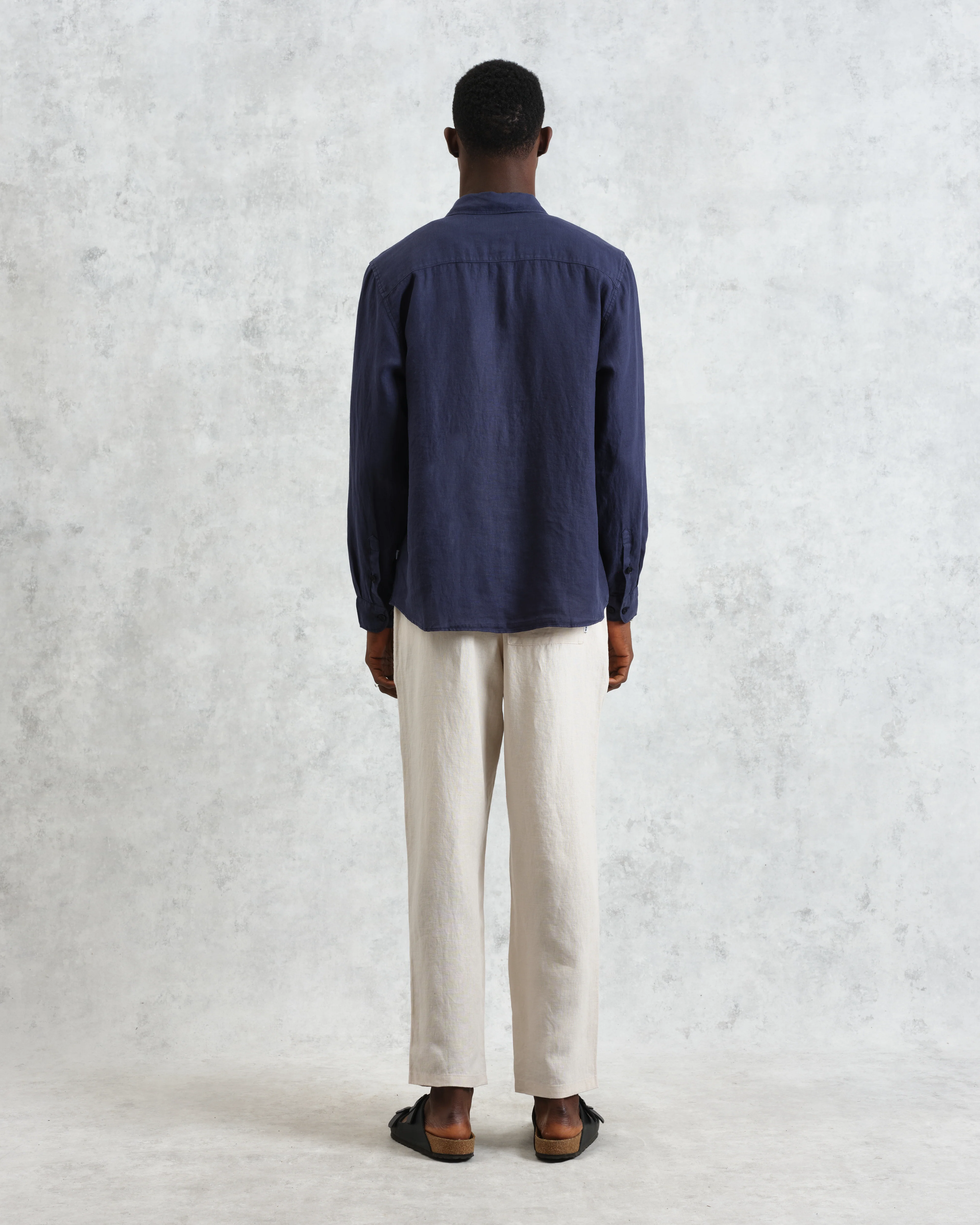 Rove - Navy Linen Shirt - Image 7