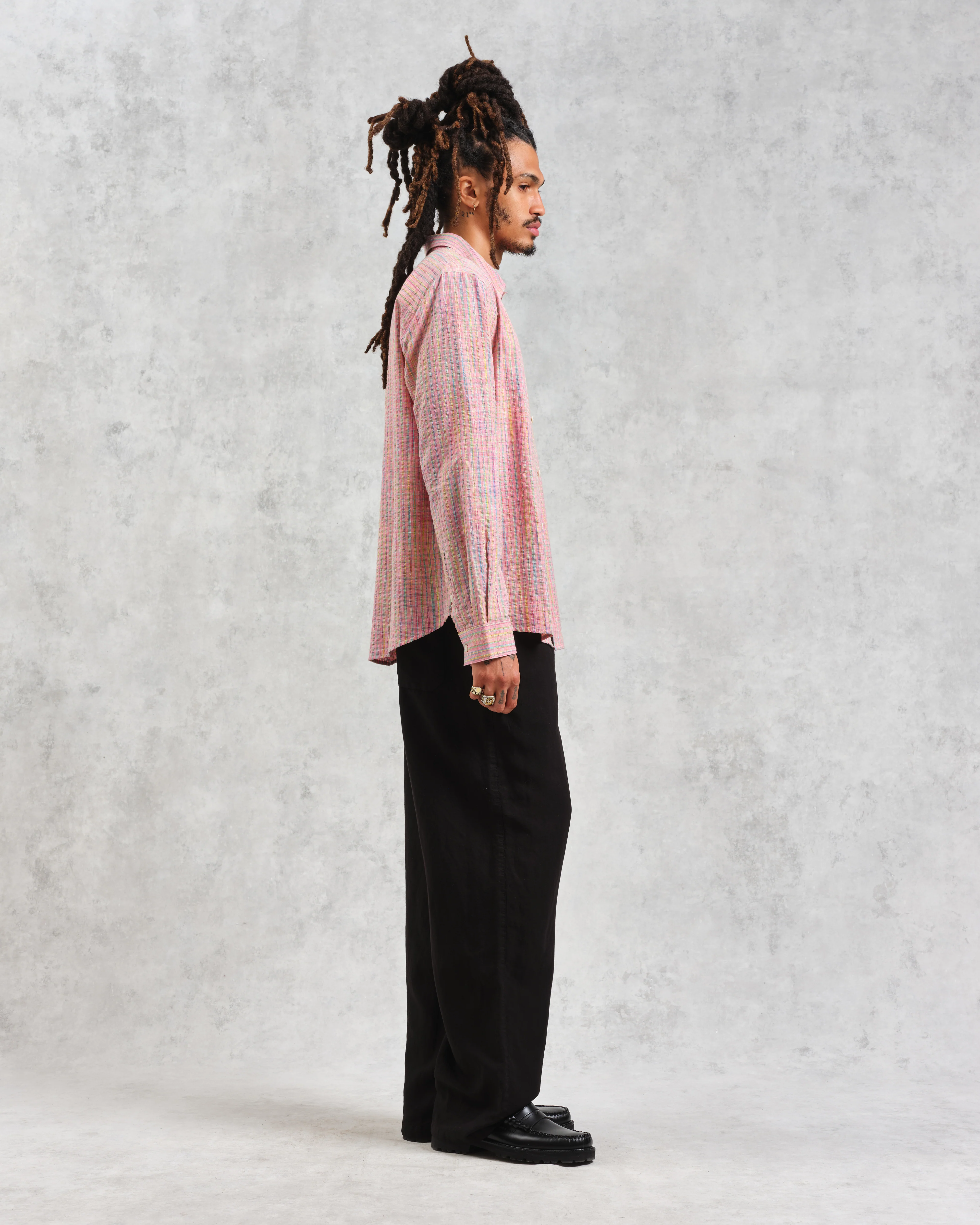 Rove - Pink Check Organic Cotton Shirt - Image 6
