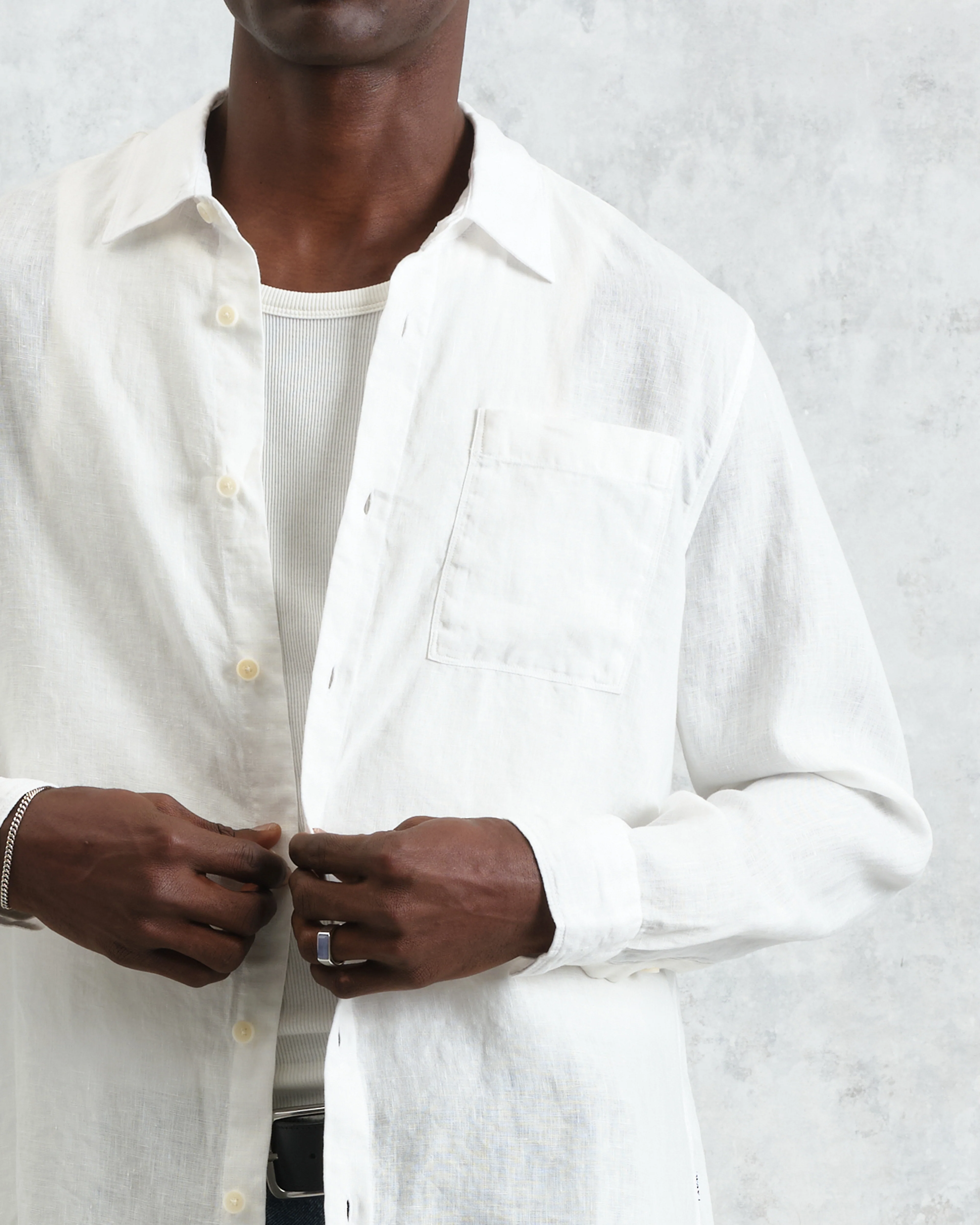 Rove - White Linen Shirt - Image 3