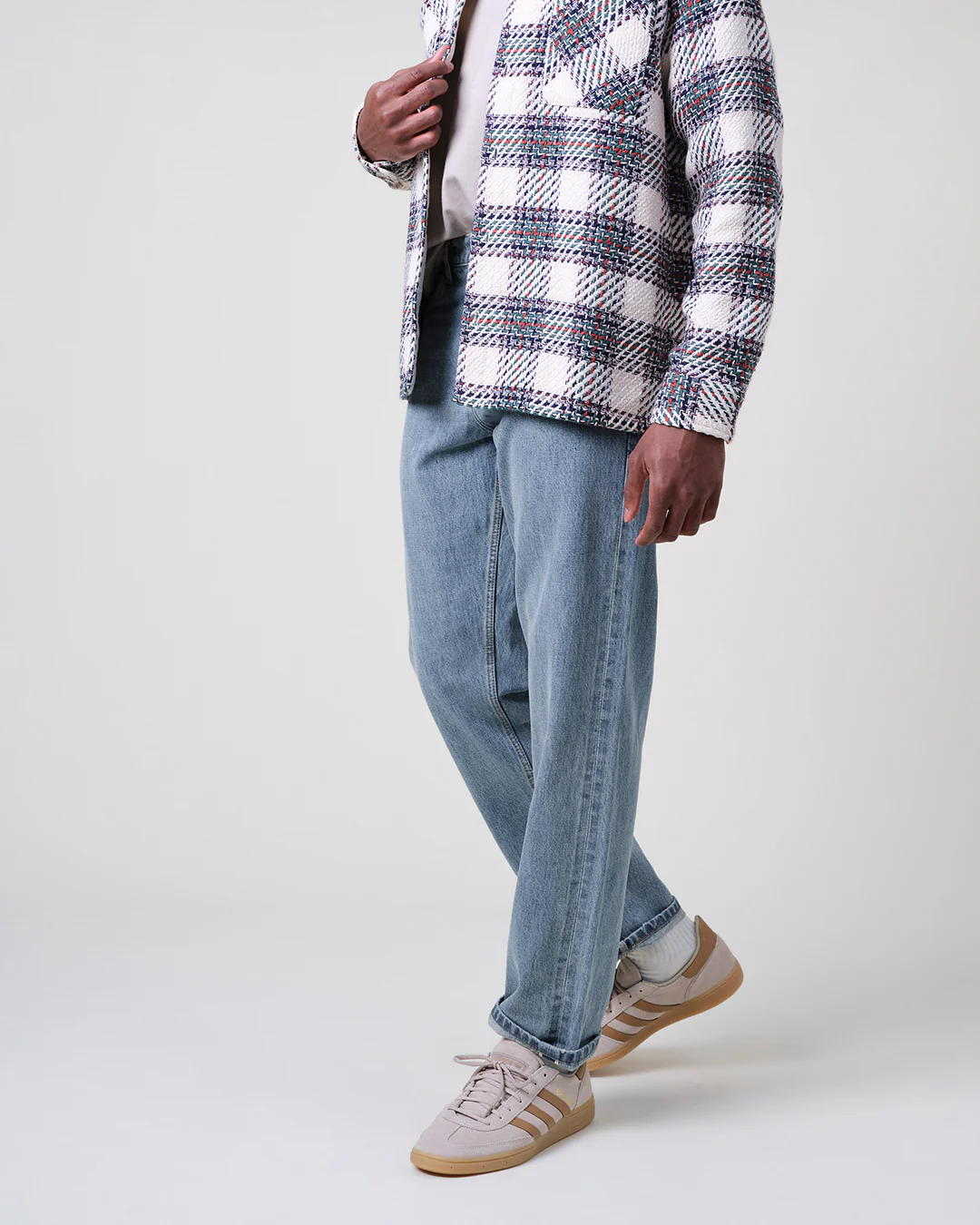 Russell - Blue Wash Selvedge Straight Fit Denim Jeans - Image 6