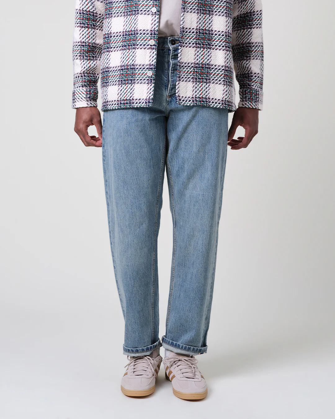 Russell - Blue Wash Selvedge Straight Fit Denim Jeans - Image 7