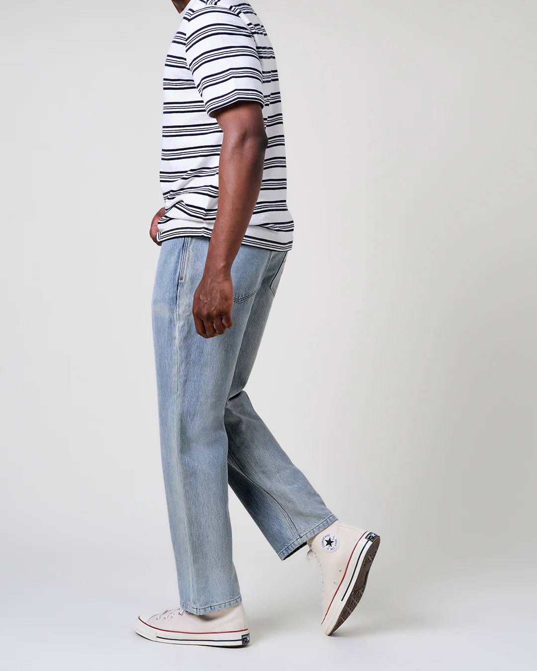 Russell - Light Blue Wash Straight Fit Denim Jeans - Image 6