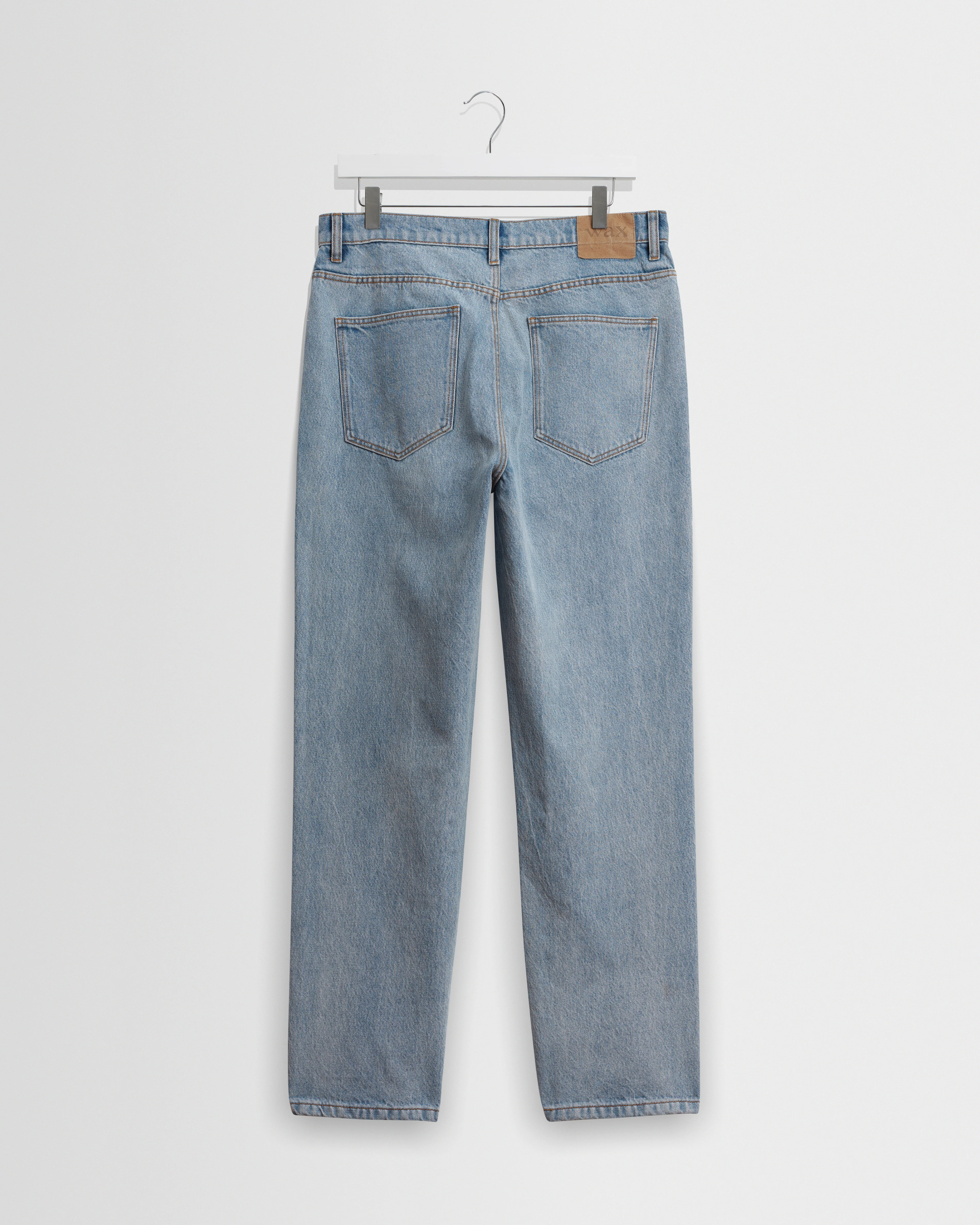 Russell - Light Blue Wash Straight Fit Denim Jeans - Image 8