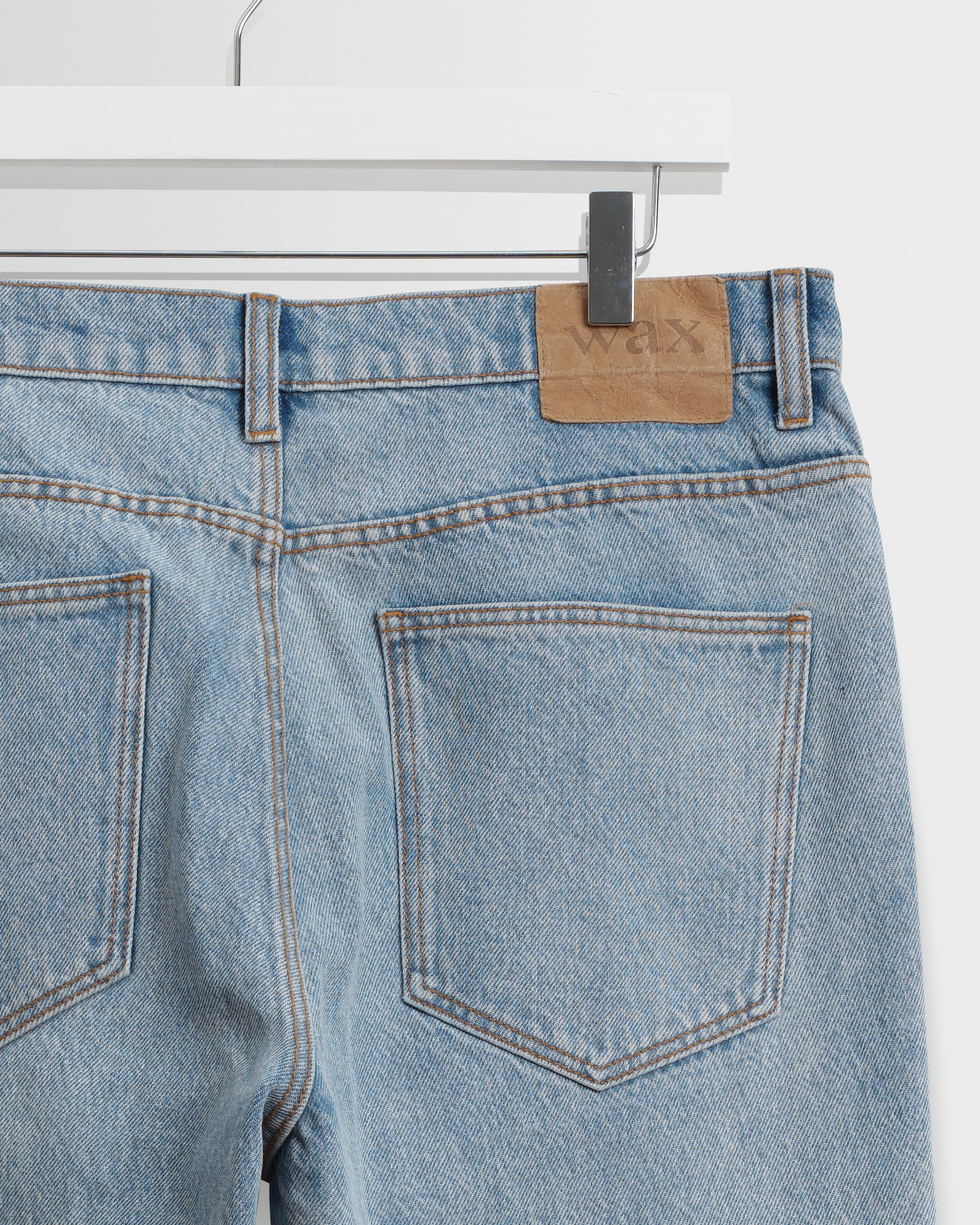 Russell - Light Blue Wash Straight Fit Denim Jeans - Image 9